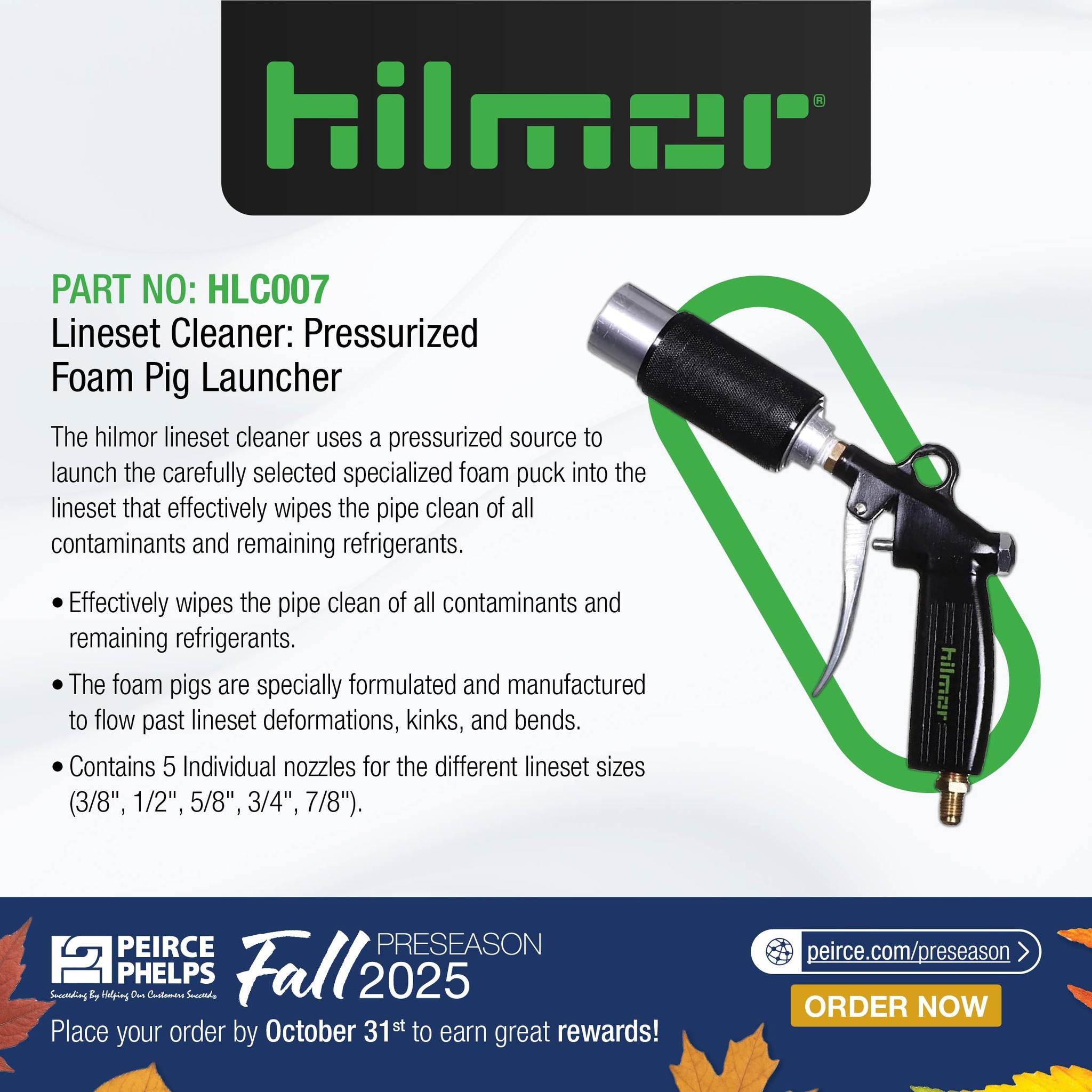 Peirce-Phelps - 🔥 2025 Fall Preseason Sale: Hilmor HLC007 Lineset ...
