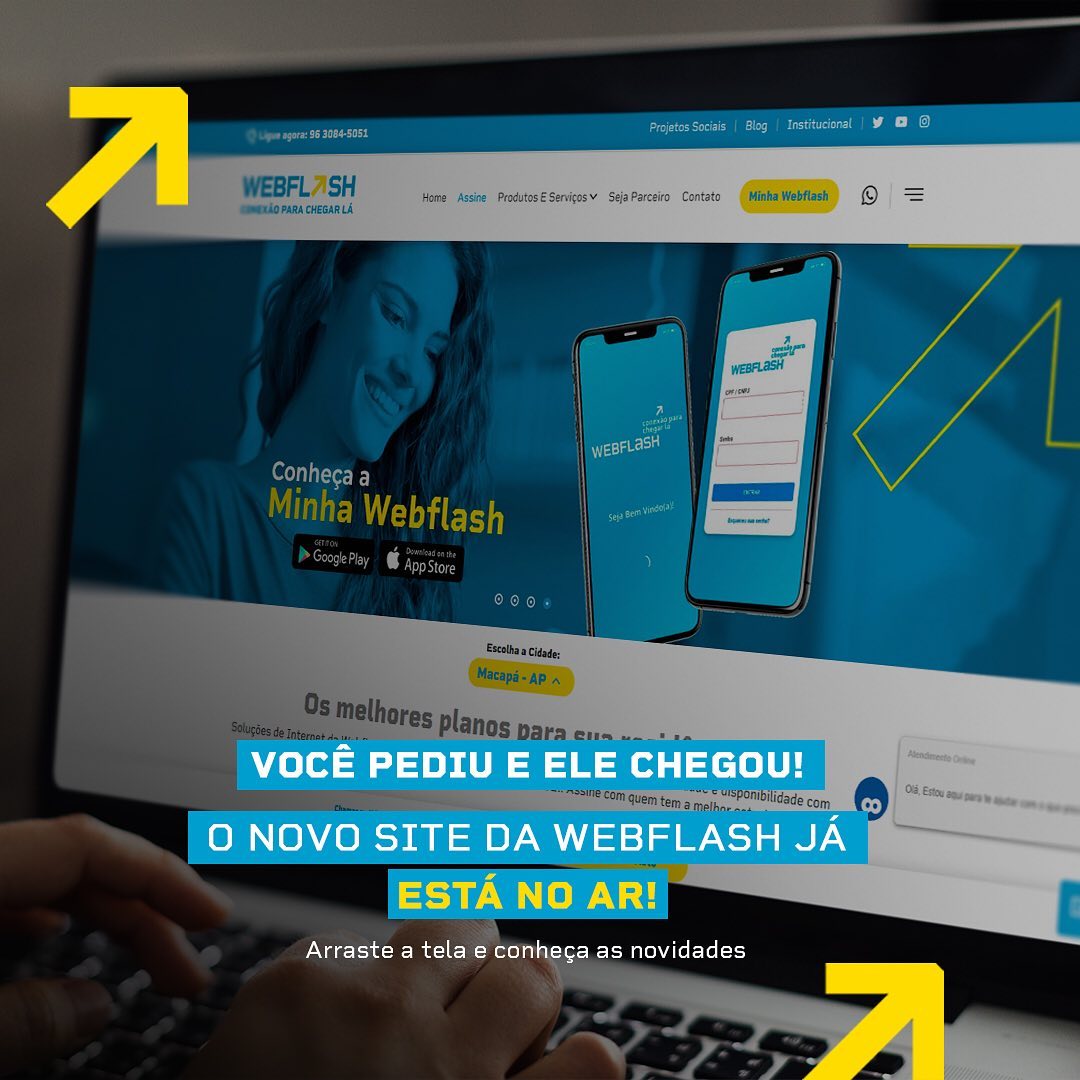 Sem uso - O novo site da Webflash já está no ar! 🌐 E com... | Facebook