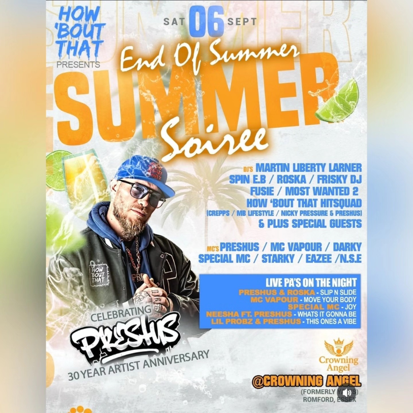 Martin - 🎤🎉🔥 30 YEARS OF PRESHUS! 🔥🎉🎤 SATURDAY 6TH SEPTEMBER 2025 📍 The ...