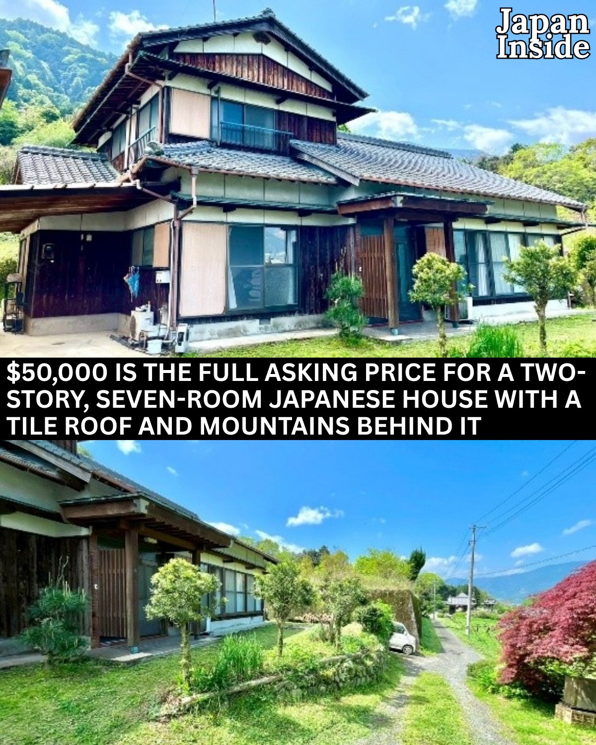 6-bedroom house in Japan for $9,500. 1249 sqft. 3950 sqft land. 6