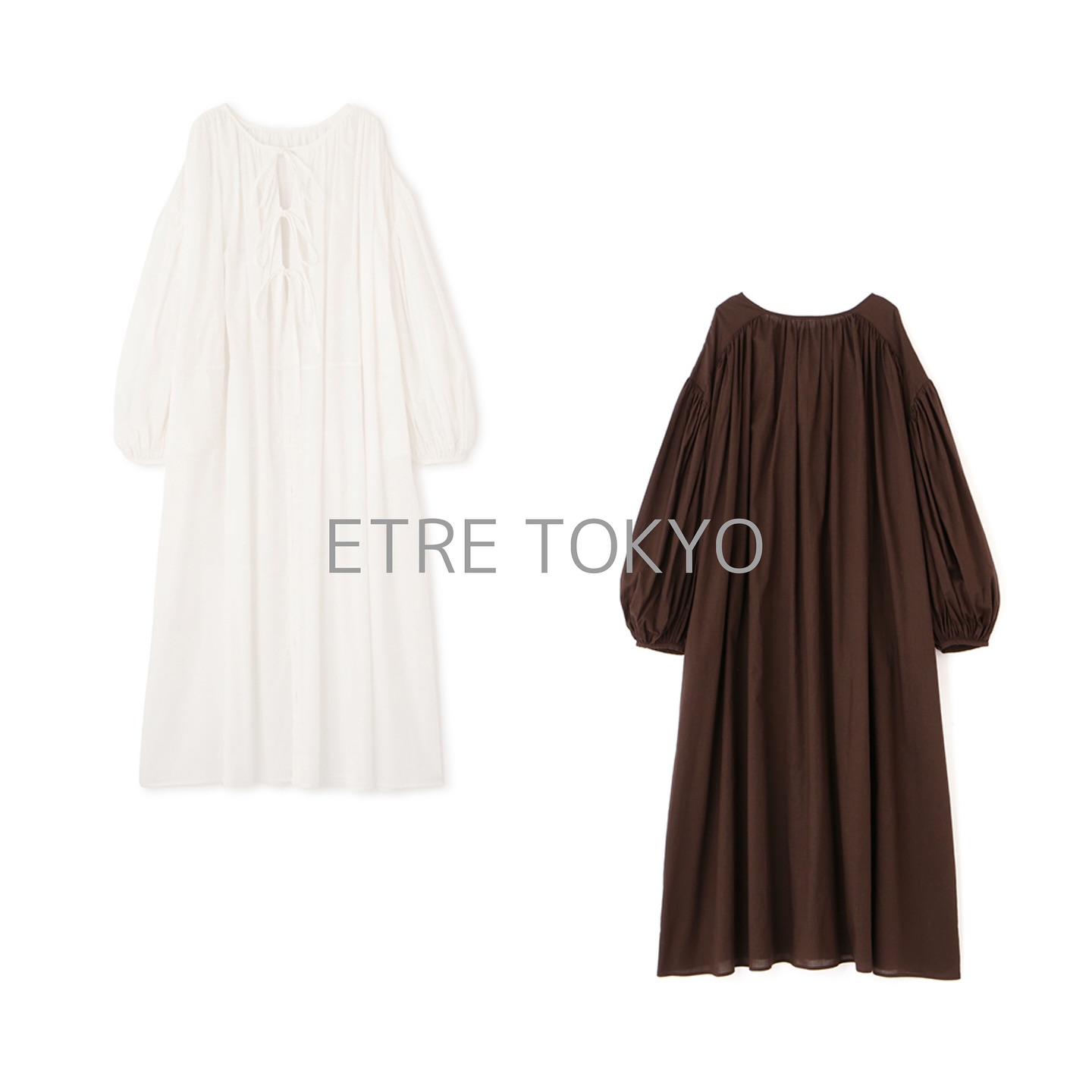 ETRE TOKYO ガーゼ2wayボリュームワンピース ￥29,700 前後2WAY着用 