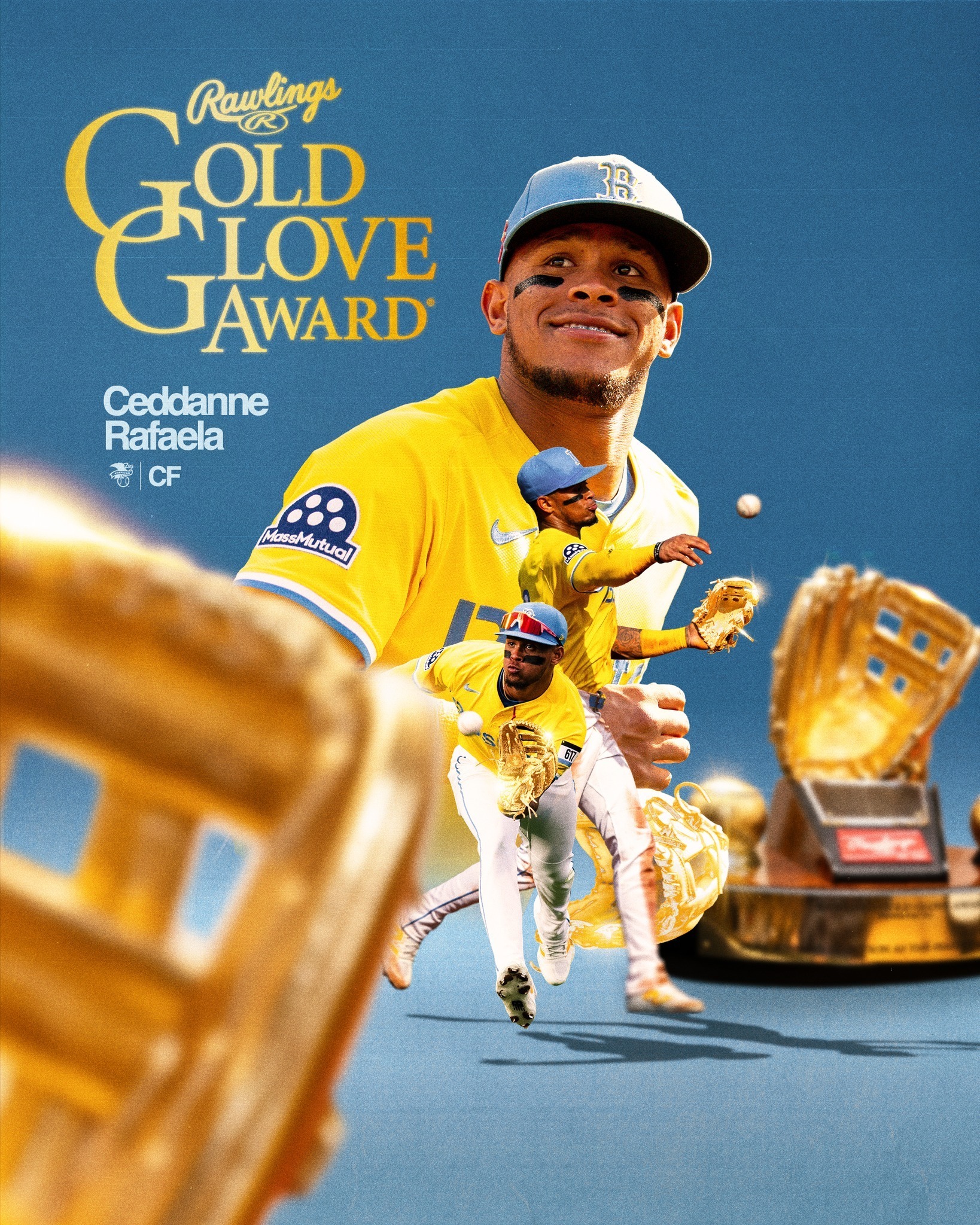 Ceddanne's bringing home his first career Gold Glove Award!