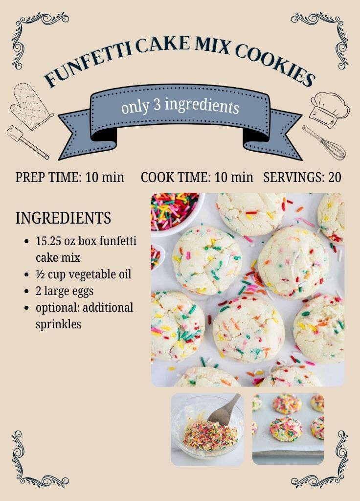 I Heart - Soft and chewy funfetti cookies taste like birthday cake in a ...