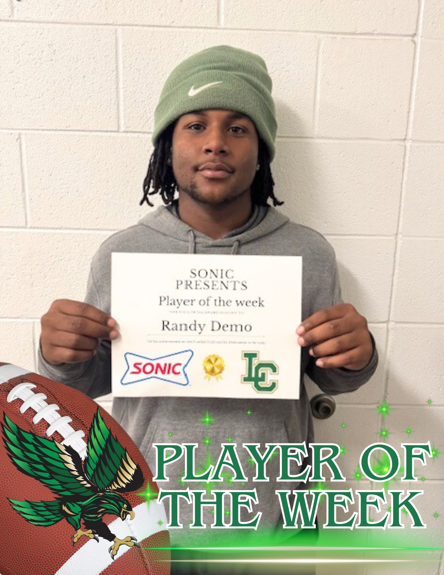 Lake - 🏈 Sonic Player of the Week – Week 3 🏈 Congratulations to Randy ...