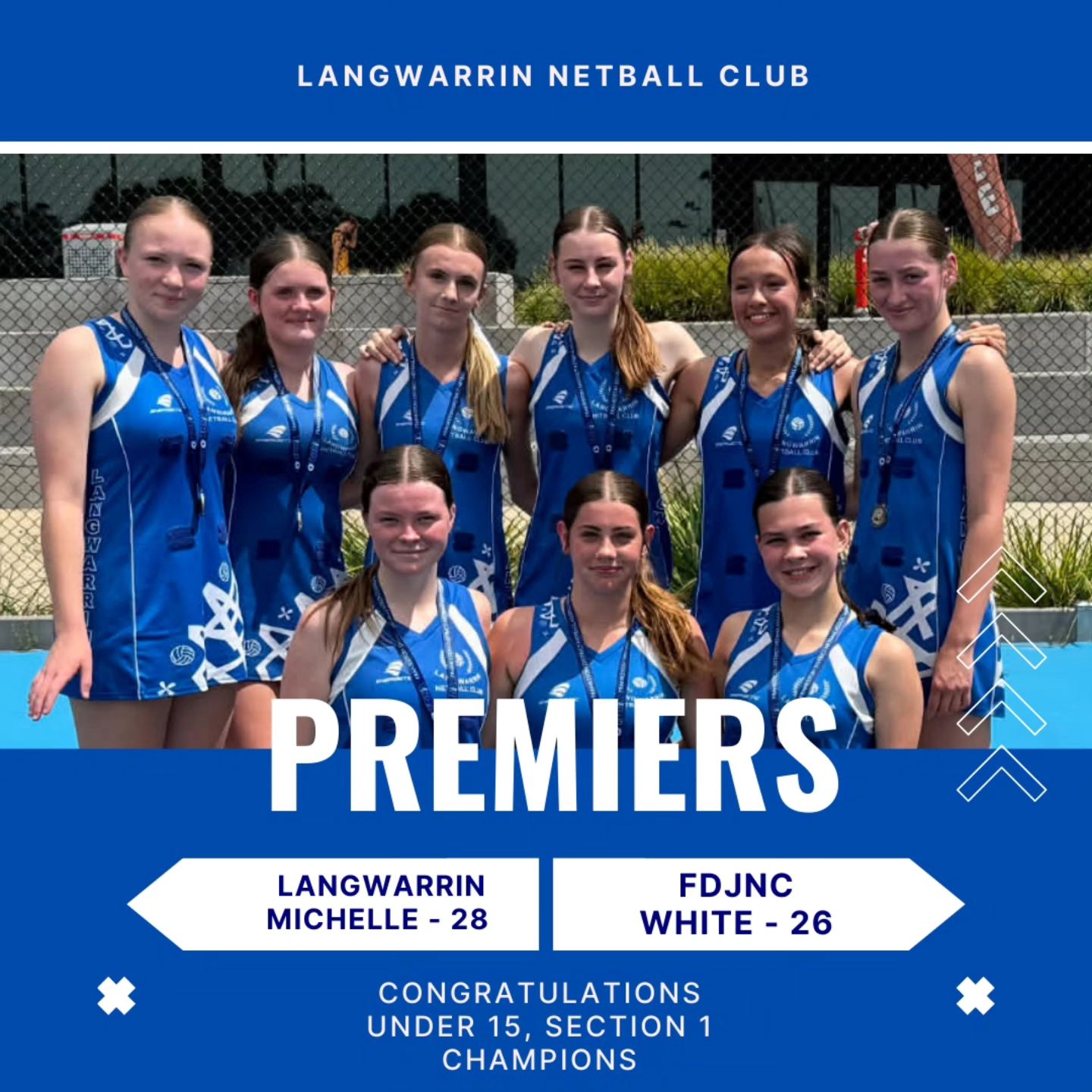 Langwarrin - 💙🤍 PREMIERS 🤍💙 Huge congratulations to Langwarrin Michelle ...