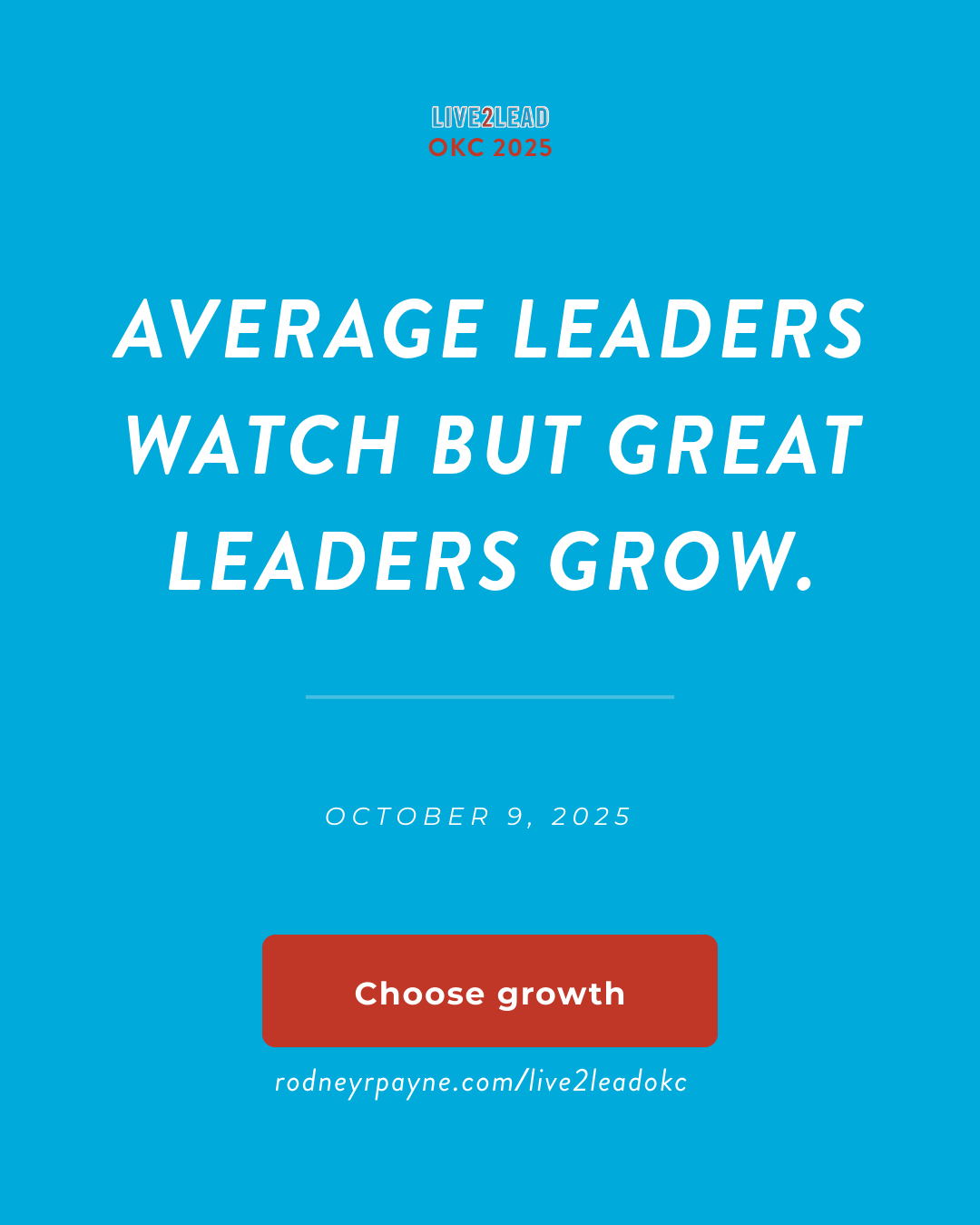 Rodney - The difference between average and great leadership? Growth ...