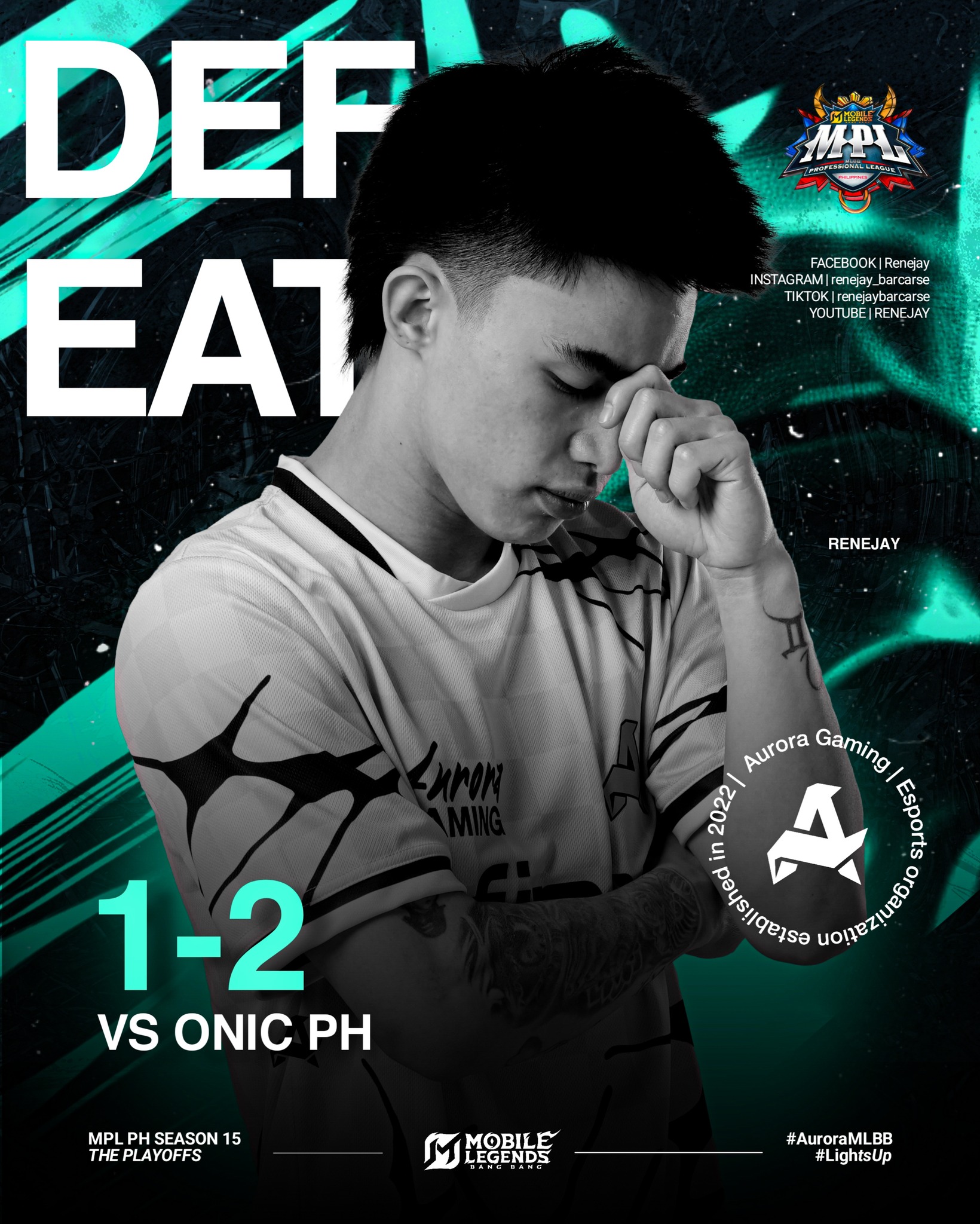 Renejay - ONIC leads the series. Let's bounce back next game! RORA VS ...