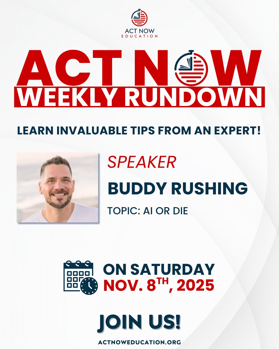 ACT - This Week on The Weekly Rundown! Join us as Buddy Rushing dives ...