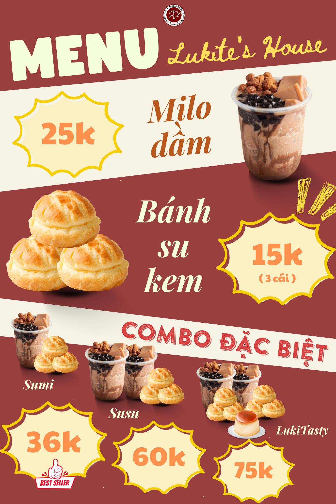 Liên - Menu của Liên Chi hội Khoa Luật Kinh tế - “Lukite’s house”: 🍪 ...