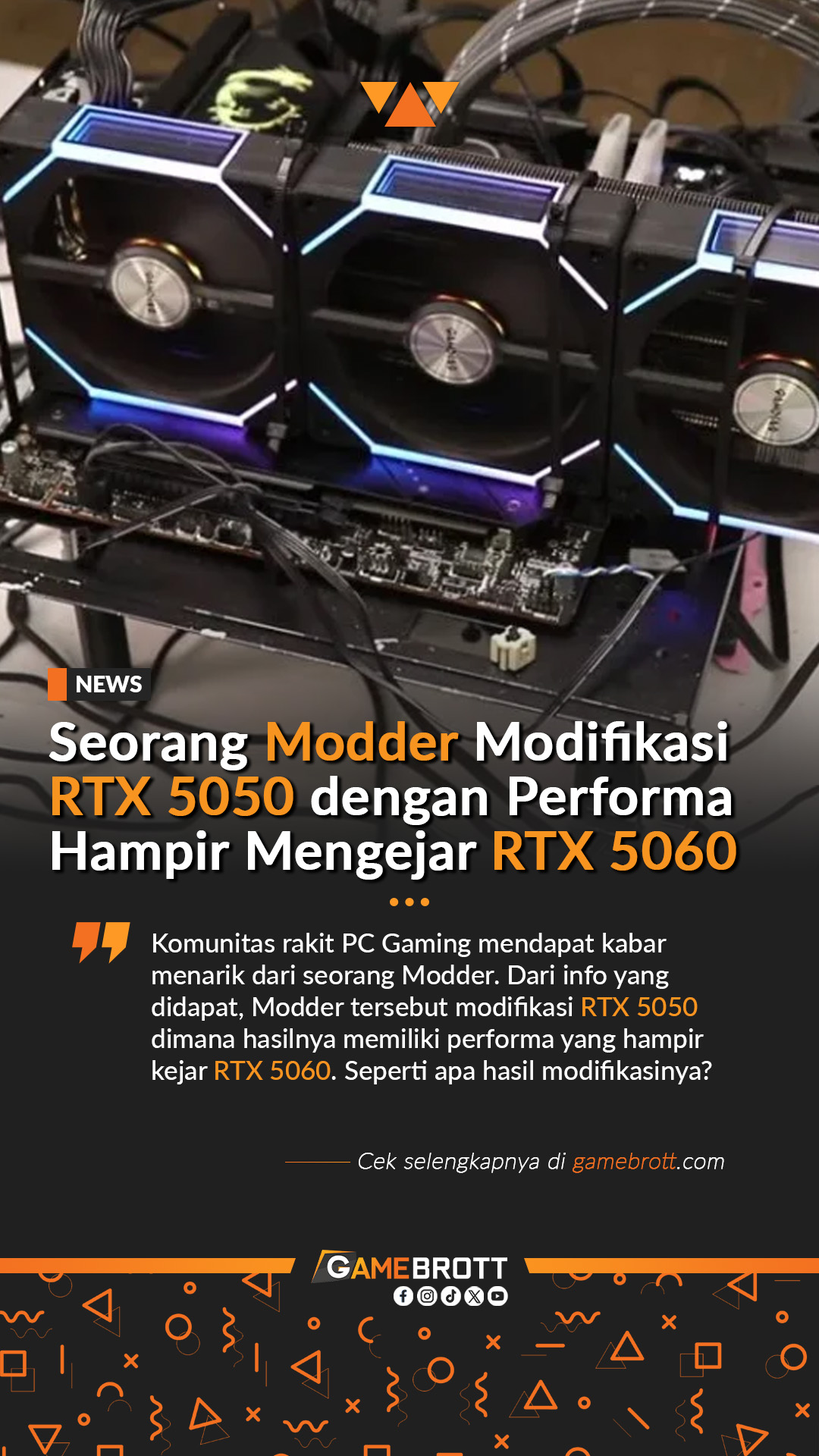 Gamebrott - Seperti apa hasil performa modifikasi RTX 5050 dari seorang ...