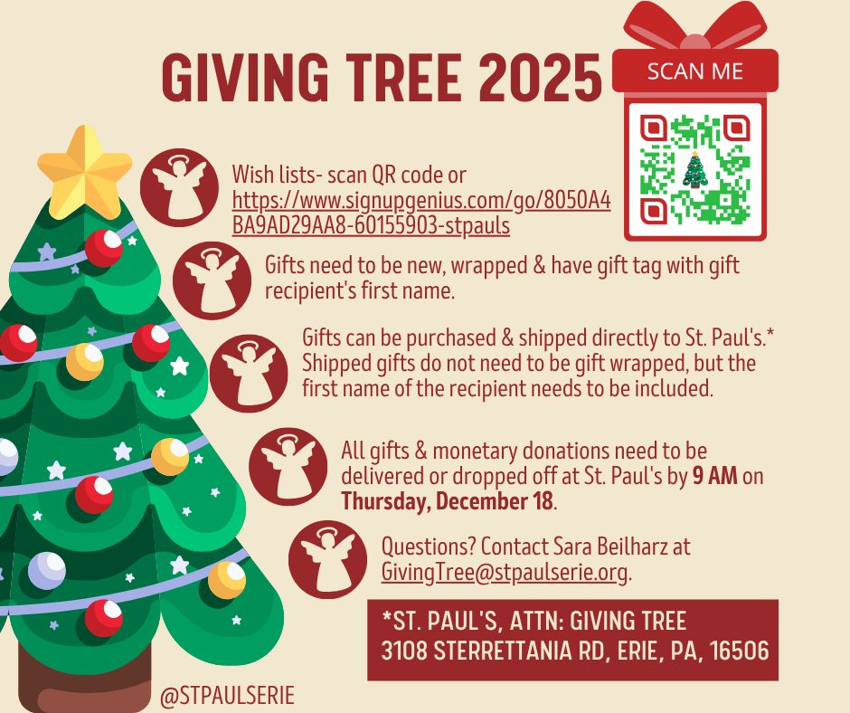 St. - 🎄The Giving Tree wish lists are at https://www.signupgenius.com ...