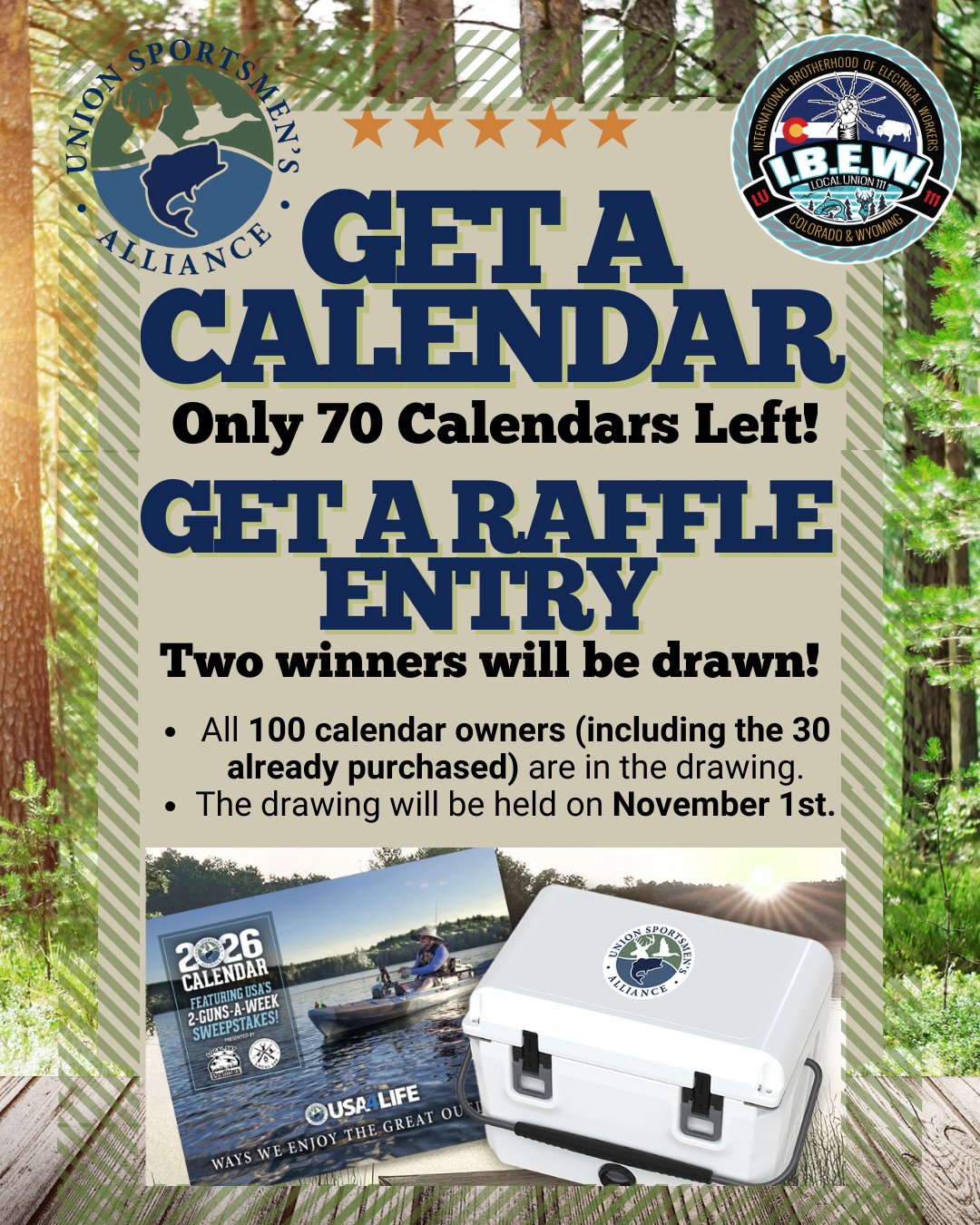 IBEW - Don't miss out on your chance to win big! 🎉 We have roughly 70 ...