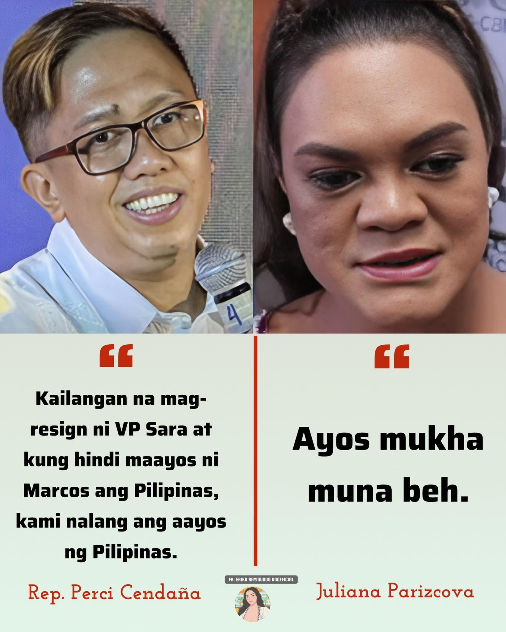 Donya Ina - Juliana Parizcova Segovia sinagot si Rep.... | Facebook