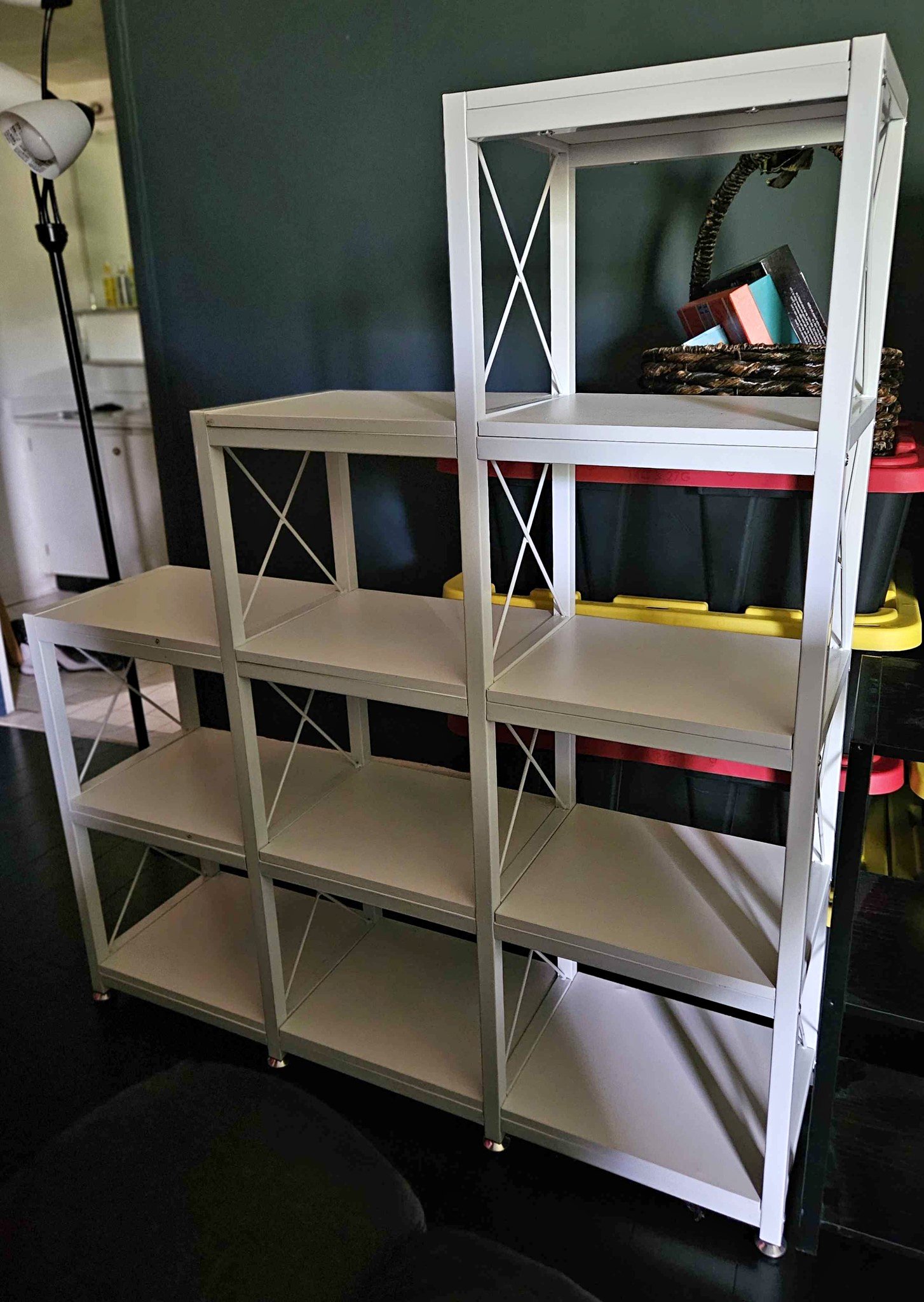Modern Step Shelf – Staggered Storage Unit/Display Unit (1 Black ...