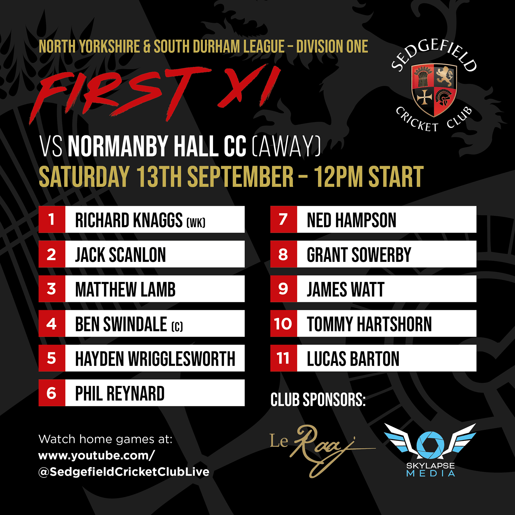Senior SCC Teams for the final... - Sedgefield Cricket Club | Facebook