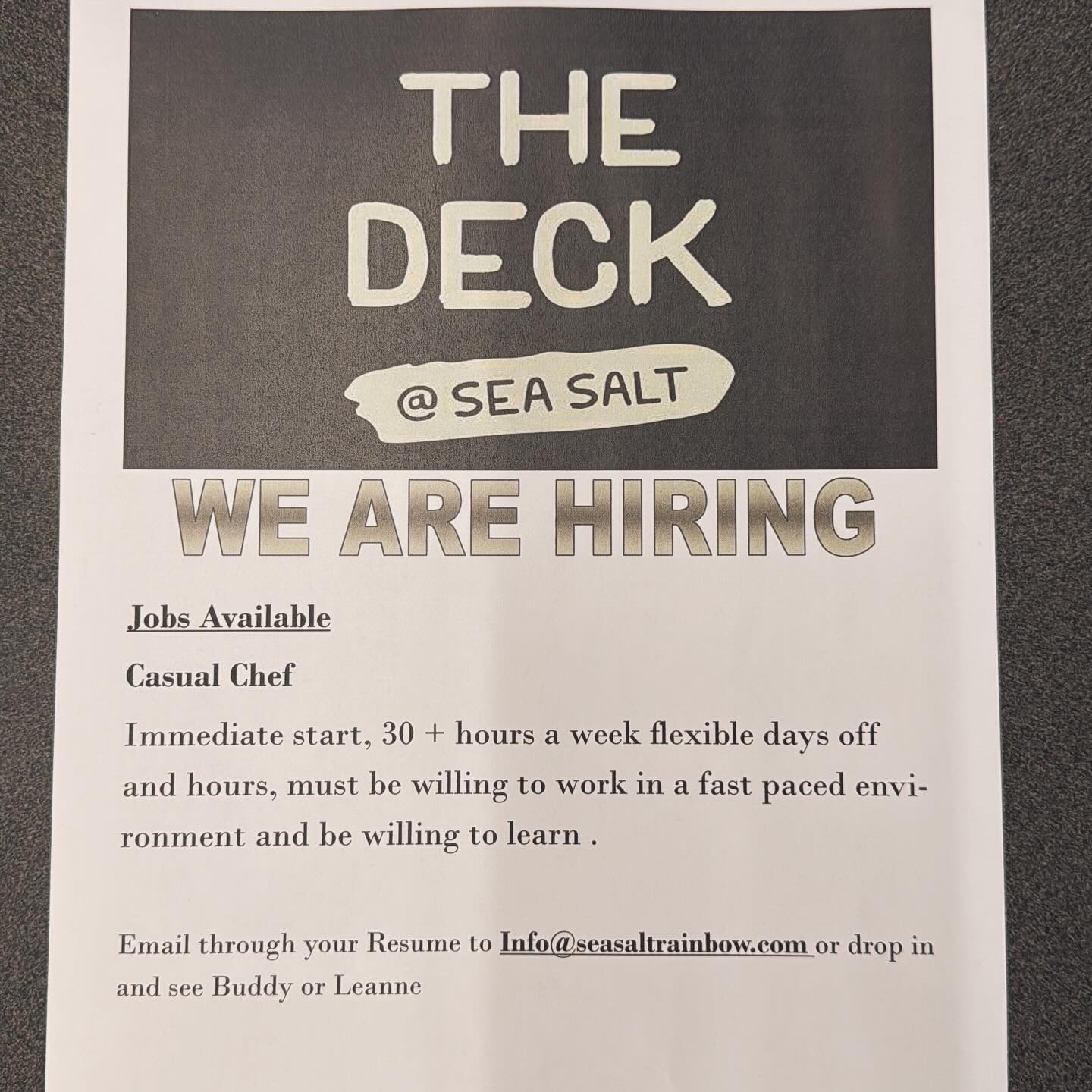 The Deck at Sea Salt added a new... - The Deck at Sea Salt