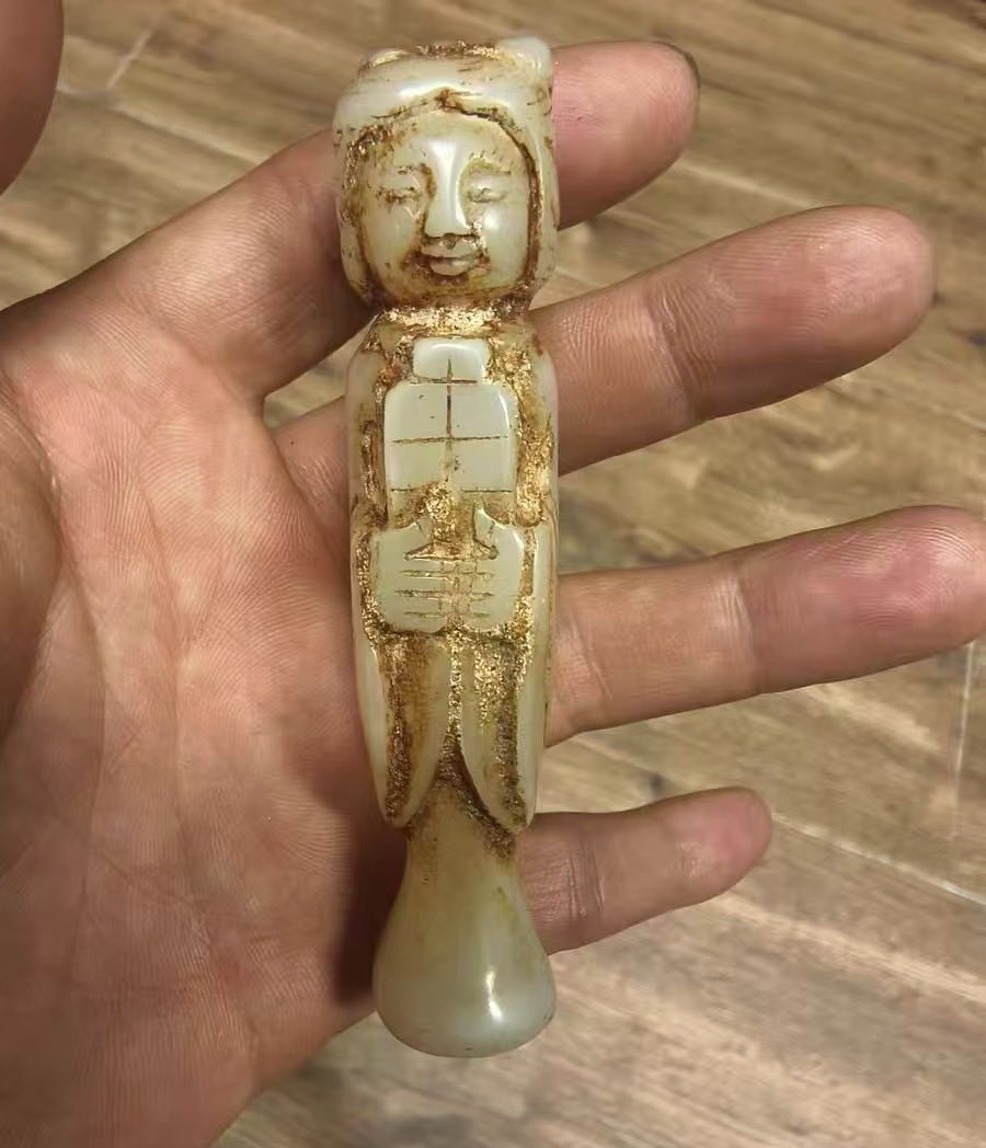 白玉玉人高度10厘米左右B H：001580