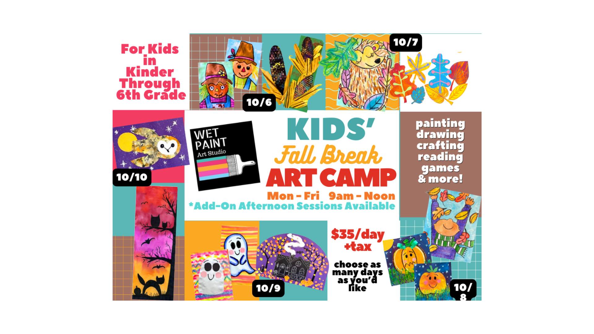 Kids' Fall Break Art Camp