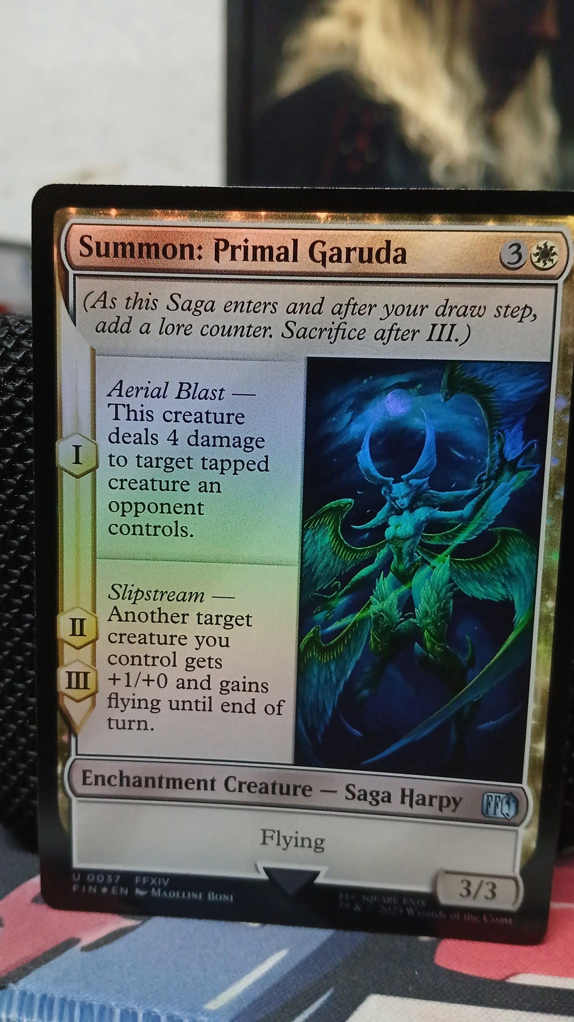 mtg final fantasy garuda Summon: Primal (Borderless) [FINAL FANTASY] add a lore counter AUCTION Magic the Gathering x