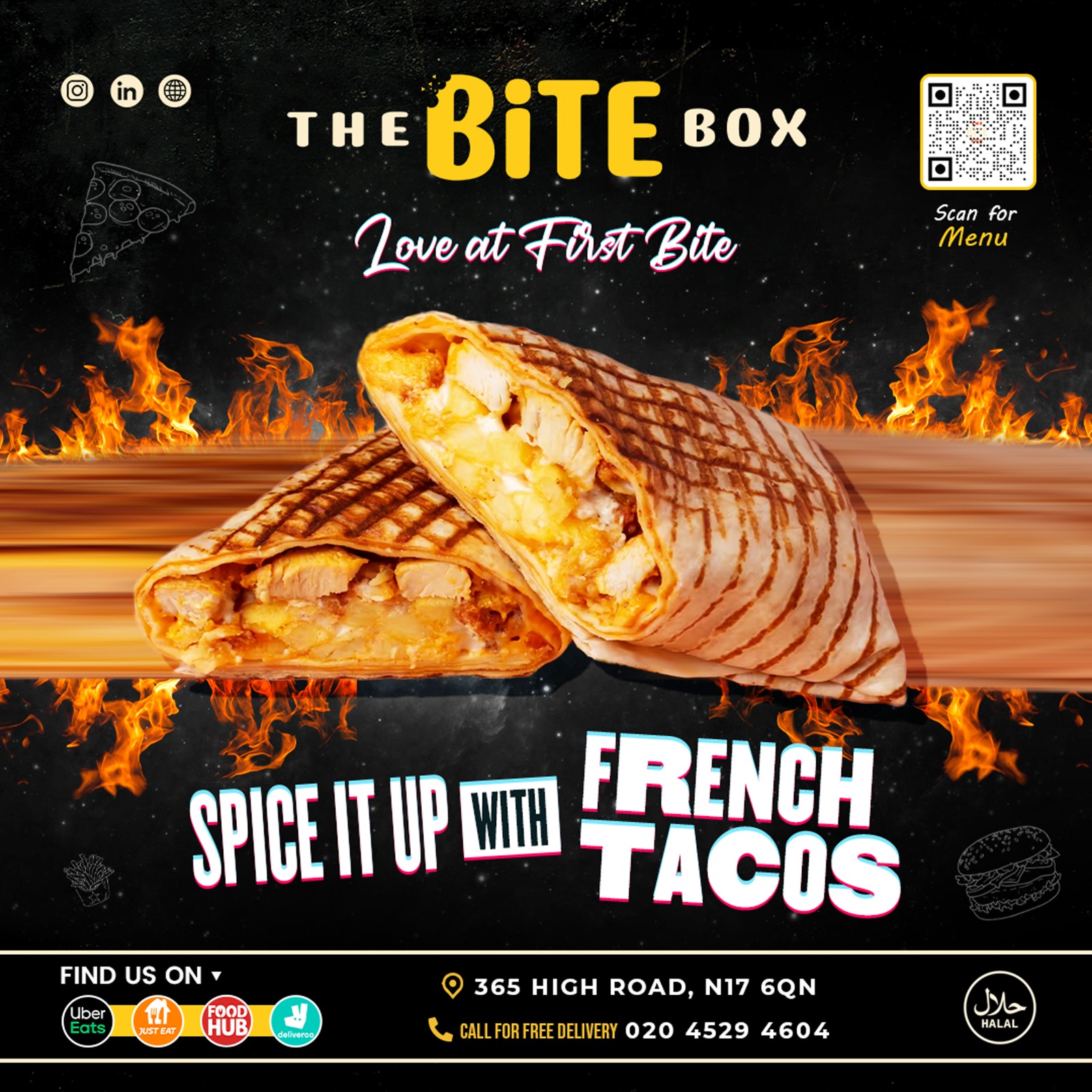 The BITE BOX - Our menu features hot and mouth-watering...