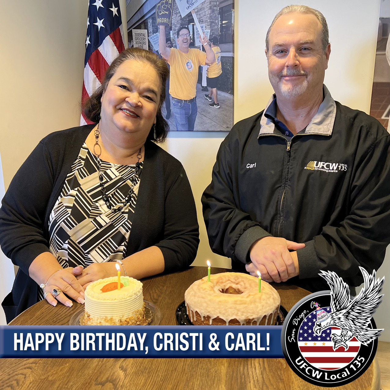 UFCW - Happy birthday to Cristi & Carl! 🎉🎂 We’re celebrating our first ...