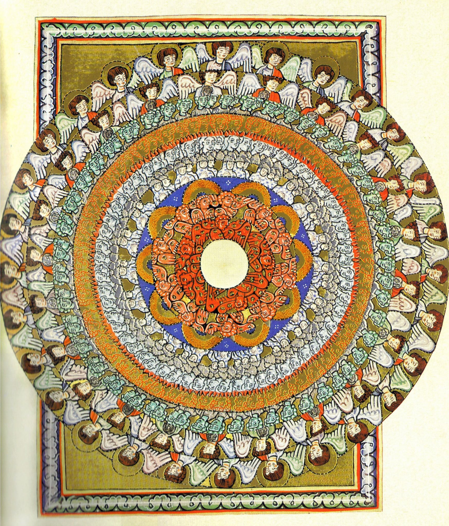Hildegard von Bingen's Rupertsberg Codex artwork at Abtei St