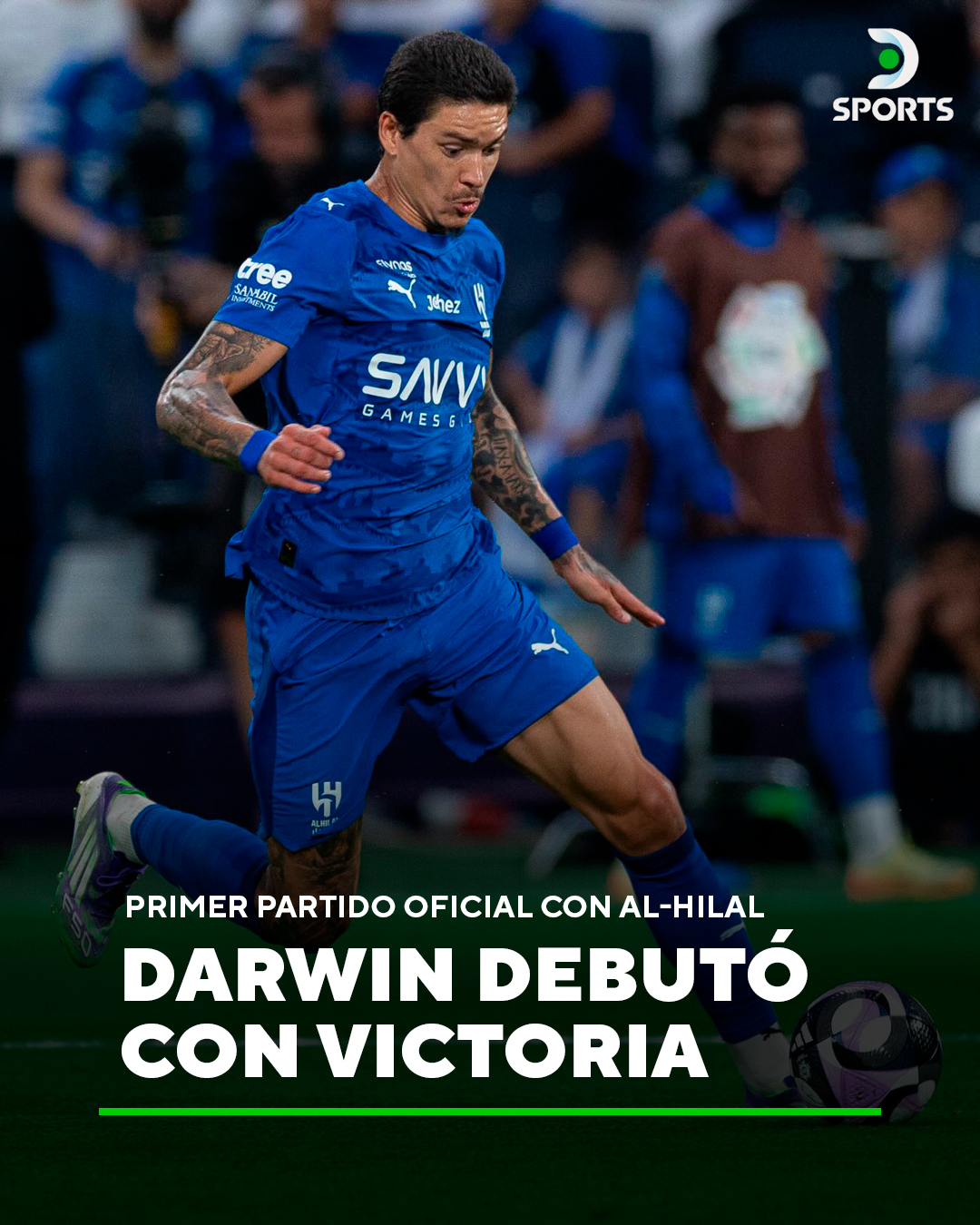 DSports - ¡LA PANTERA COMENZÓ CON EL PIE DERECHO! 🇺🇾🔥 🇸🇦 Darwin Núñez ...