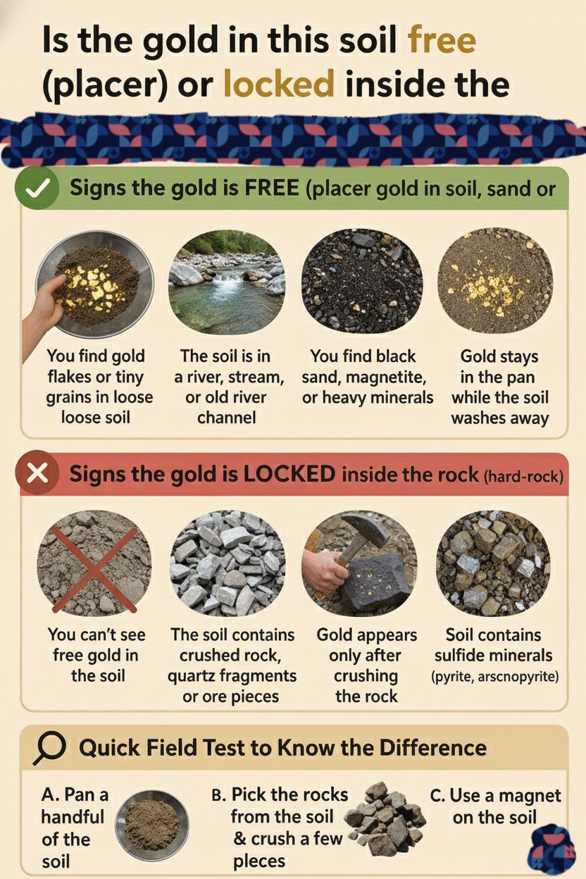 Hassan - Is the gold in this soil free (placer) or locked inside the ...