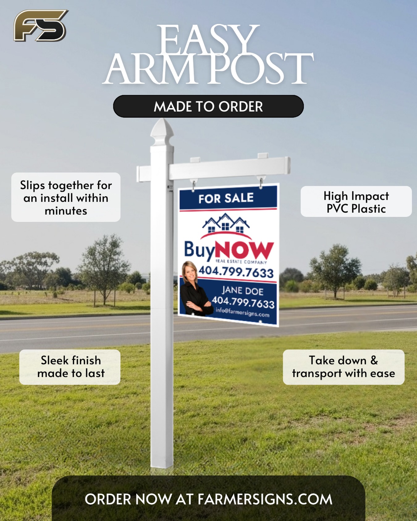 Farmer - Our Easy Arm Signs are built to move with you and built to ...