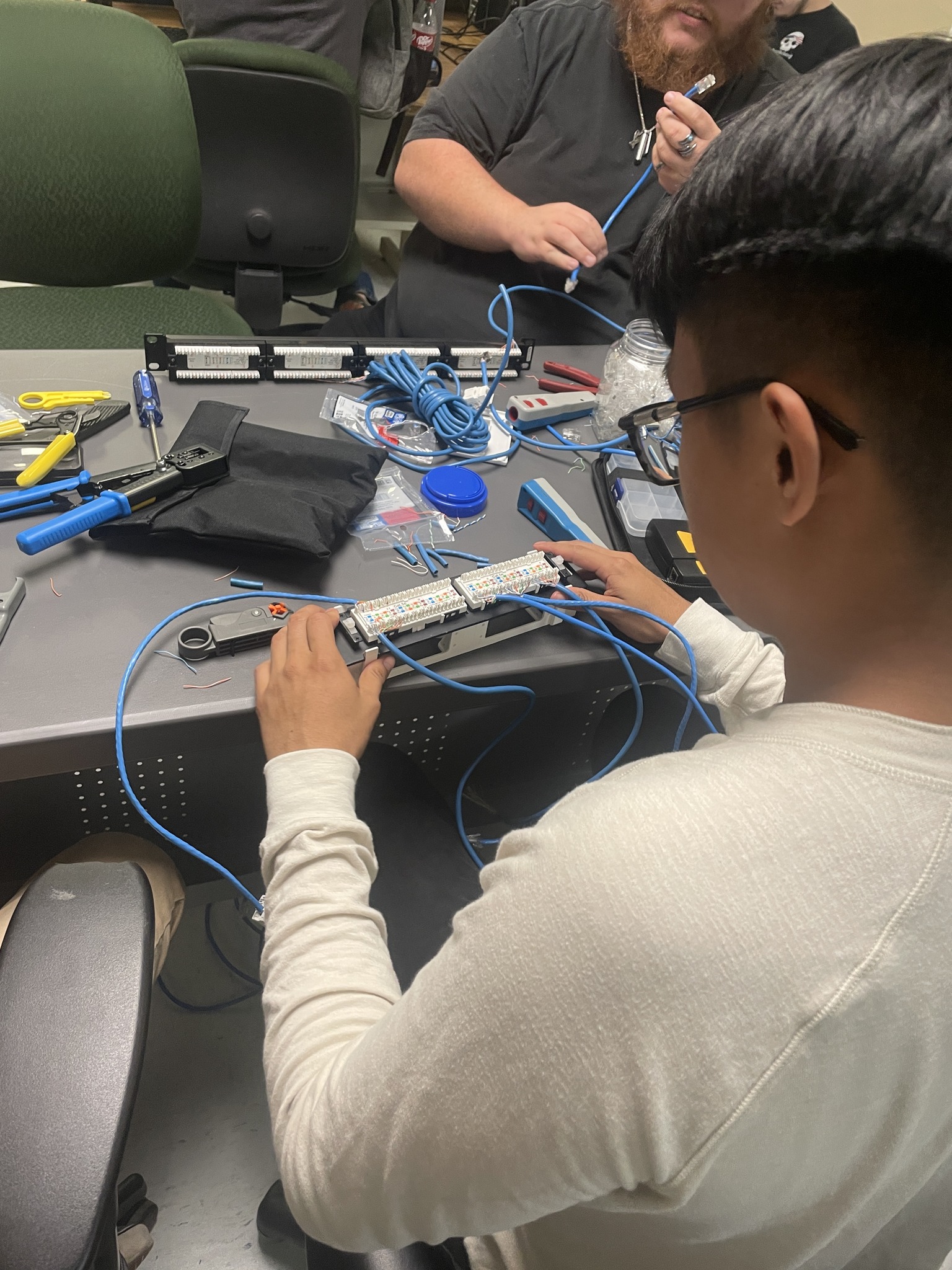 ITIM students gained hands-on experience working with keystone jacks ...