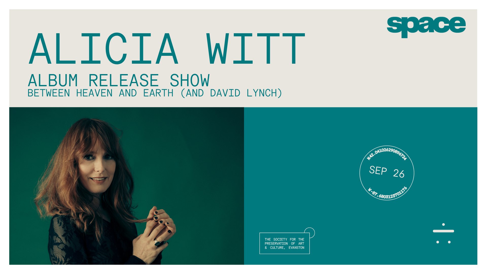 Alice Wallace — Evanston SPACE, 2026-09-26
