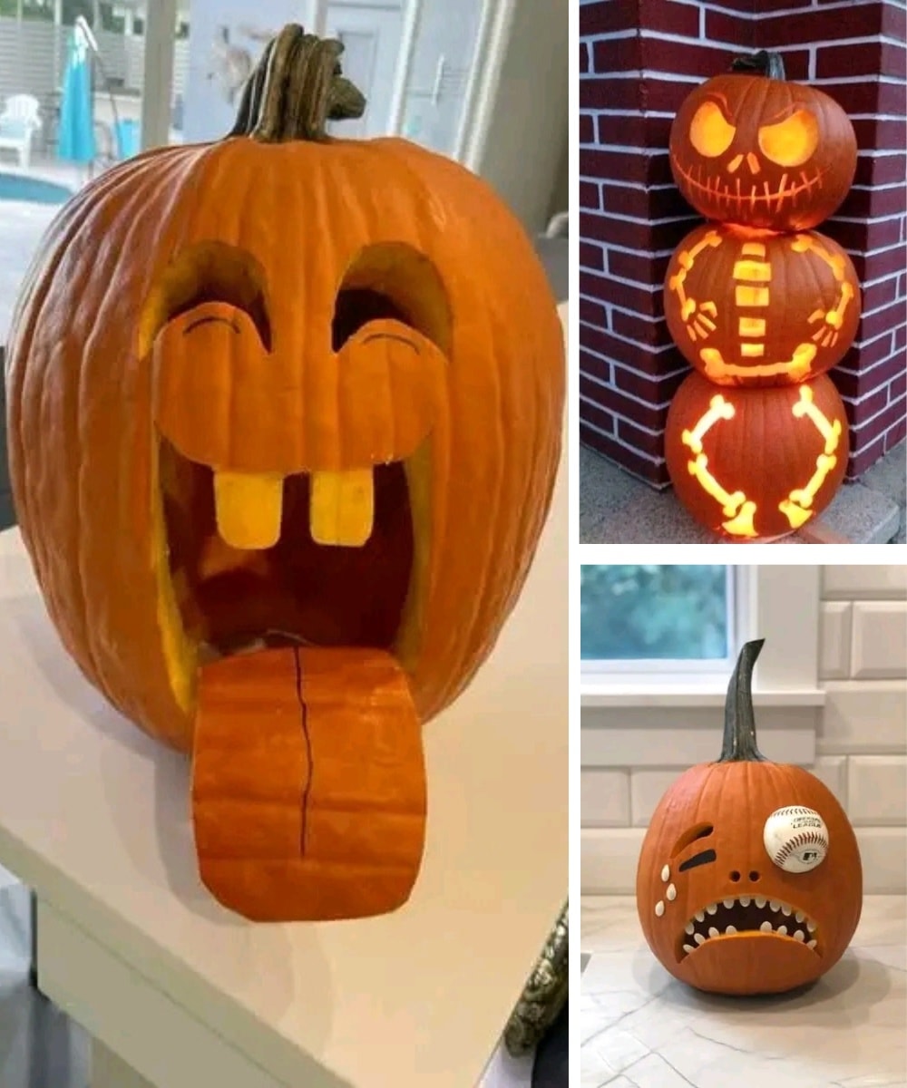 Ich mag diese Kürbis-Idee sehr, sie ist so amüsant 🎃😊 Das Schnitzen von Kürbissen ist eine der schönsten Traditionen an Halloween. Neben den klassischen Gruselgesichtern entschließen sich viele Mensch