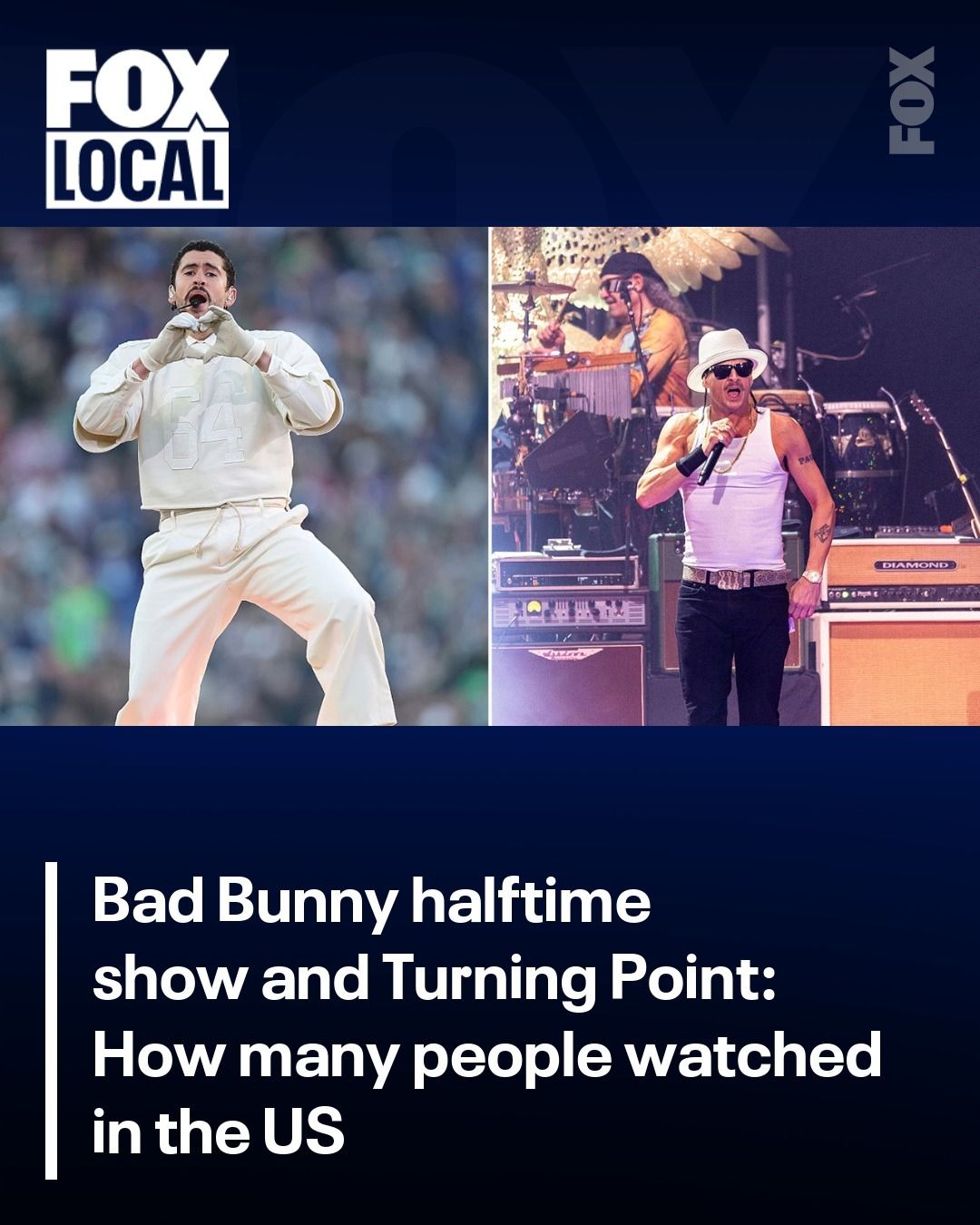 Fox - Bad Bunny's Super Bowl halftime show was the fourth most-watched ...