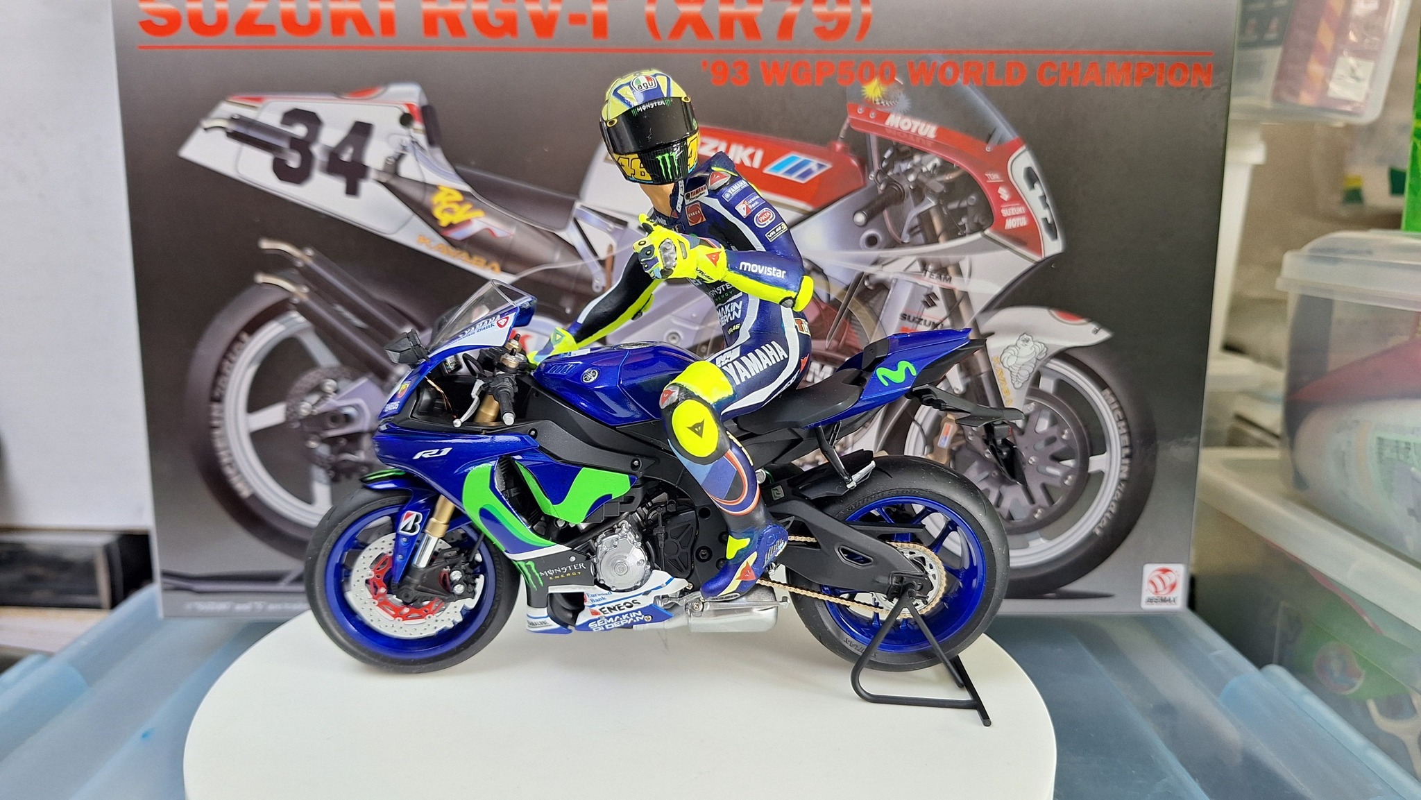 Valentino Rossi Figure and Motorcycle Models