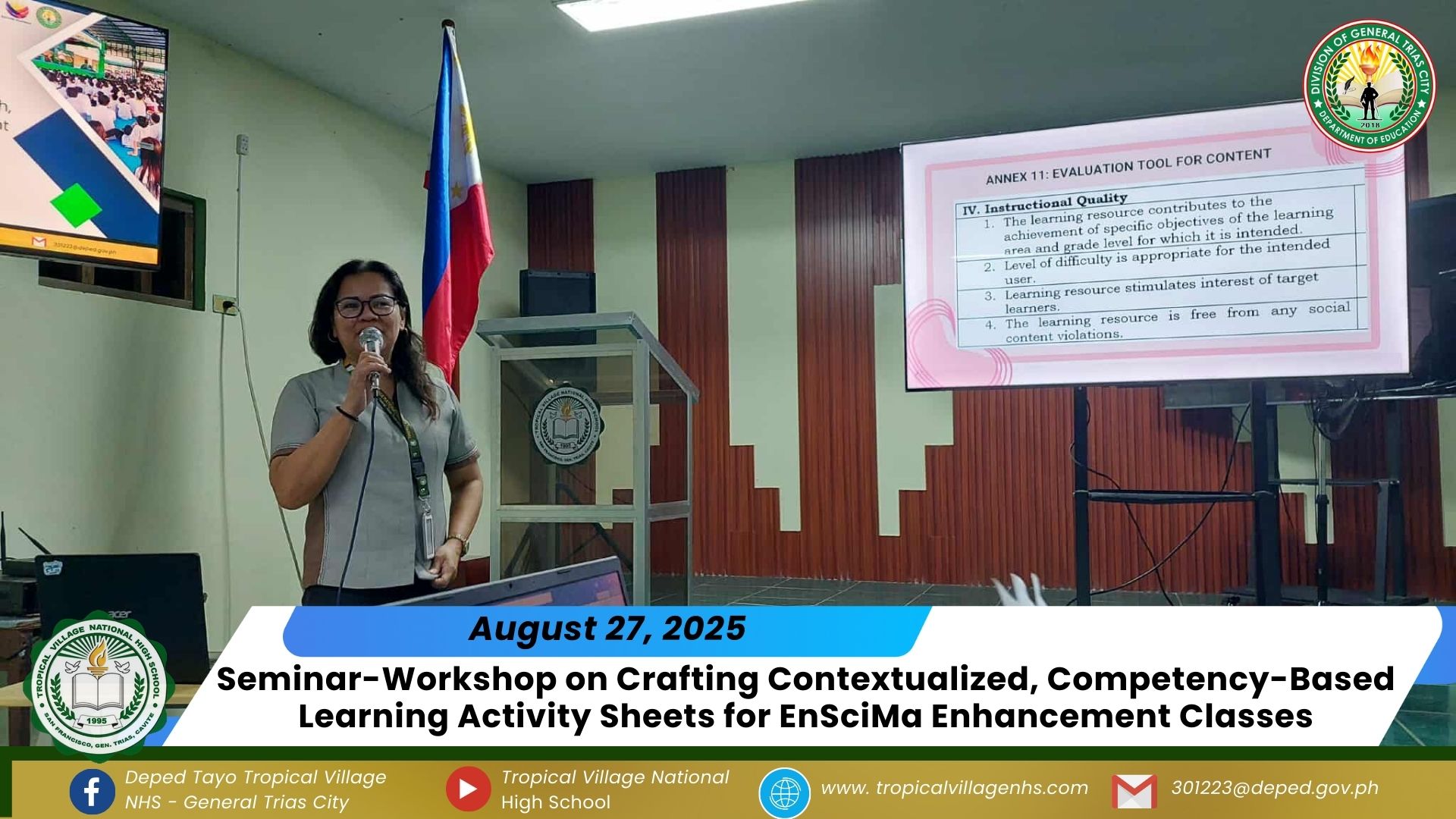 DepE... - DepEd Tayo Tropical Village NHS - General Trias City