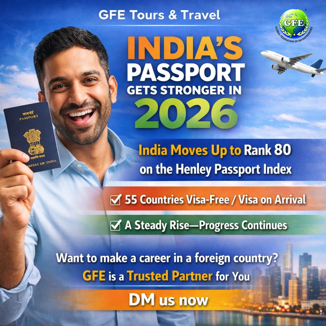 GFE - India’s passport just got stronger in 2026 More global access ...