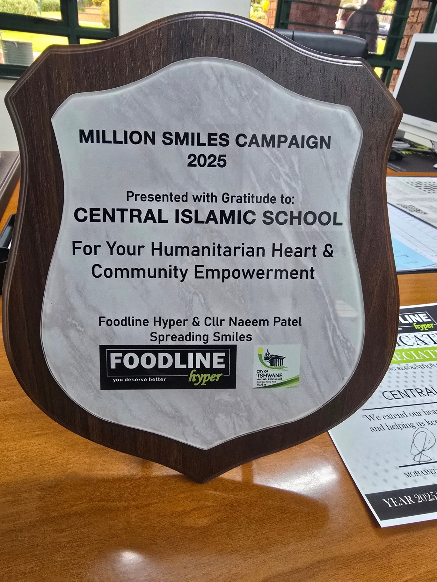 Central - Alhamdulillah... Well done to CIS for a successful Million ...