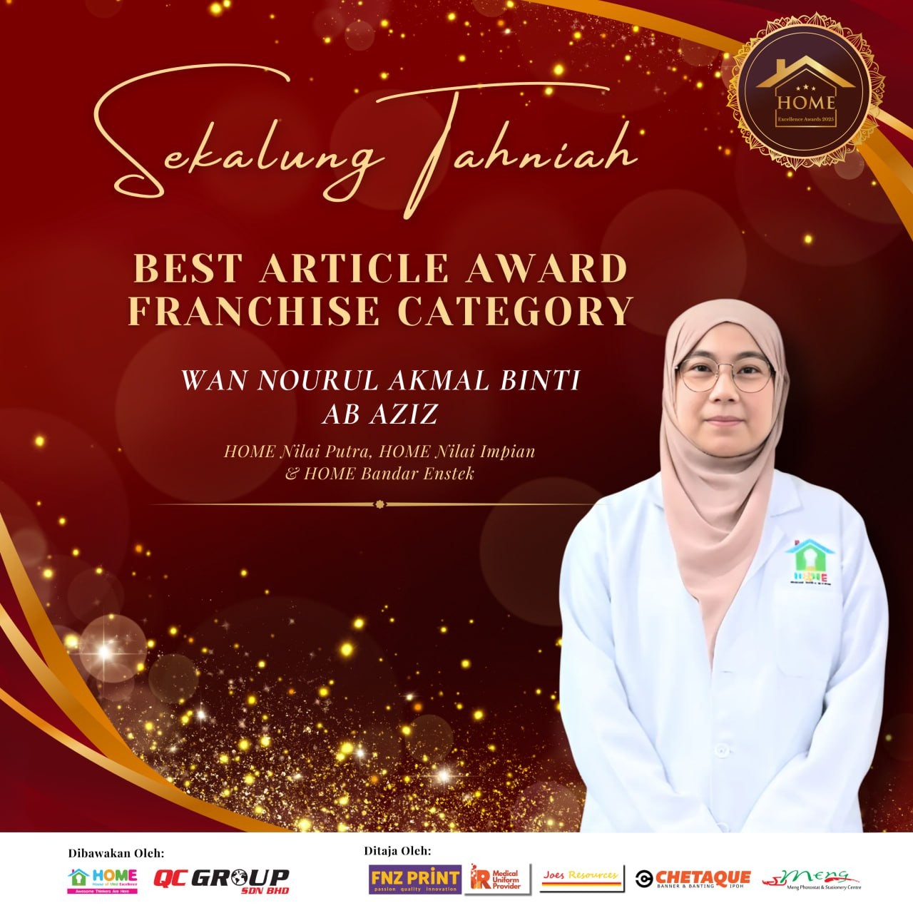 HOME - Sekalung Tahniah Syabas dan tahniah diucapkan kepada Wan Nourul ...