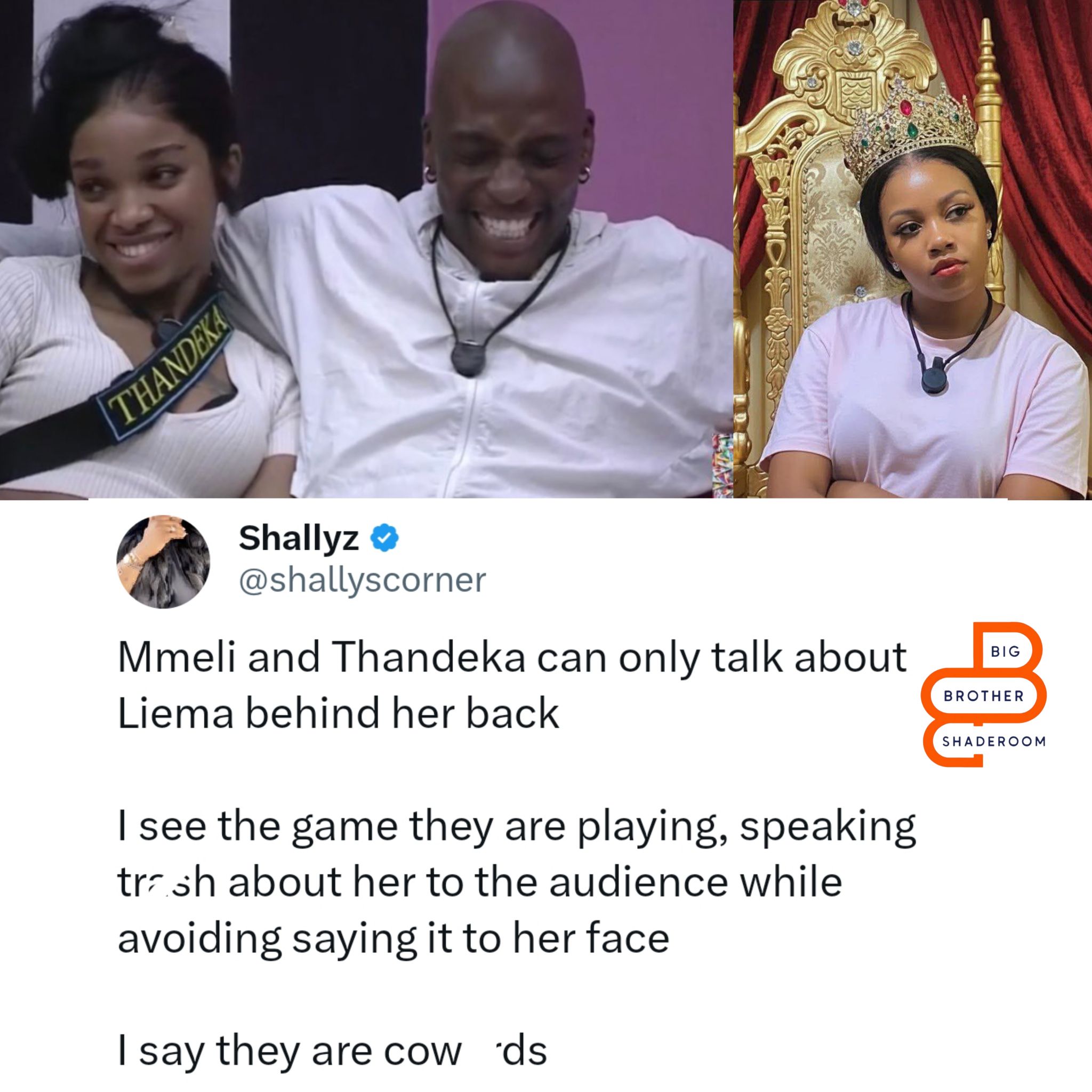 𝐁𝐢𝐠 - Thandeka and Mmeli only have energy when Liema isn’t in the room ...