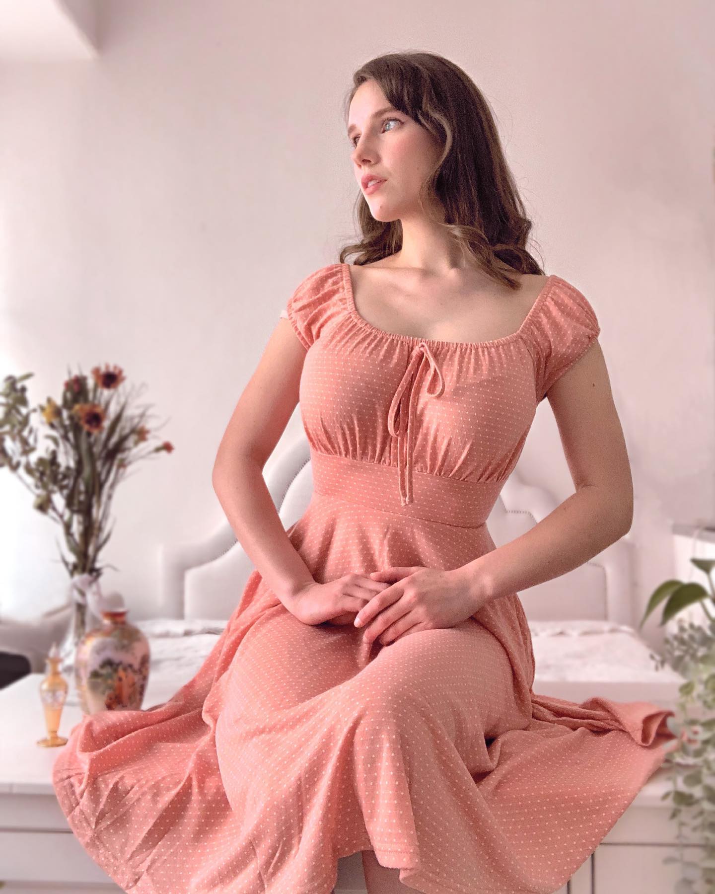 vintage beaded midi fairy dress with sharkbite hem in olive Make a statement our TikTok viral Dress. ✨ Trending fairy tale-inspired details elevate this a flattering drop waist and with a high neckline statement 37 '90s Fashion Trends Size-US:28