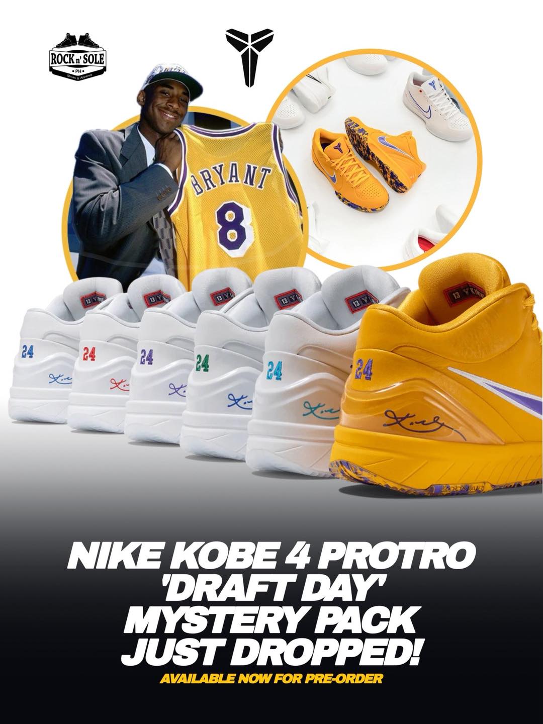 Fate waits, work decides. The Kobe 4 Protro 'Draft Pack' includes