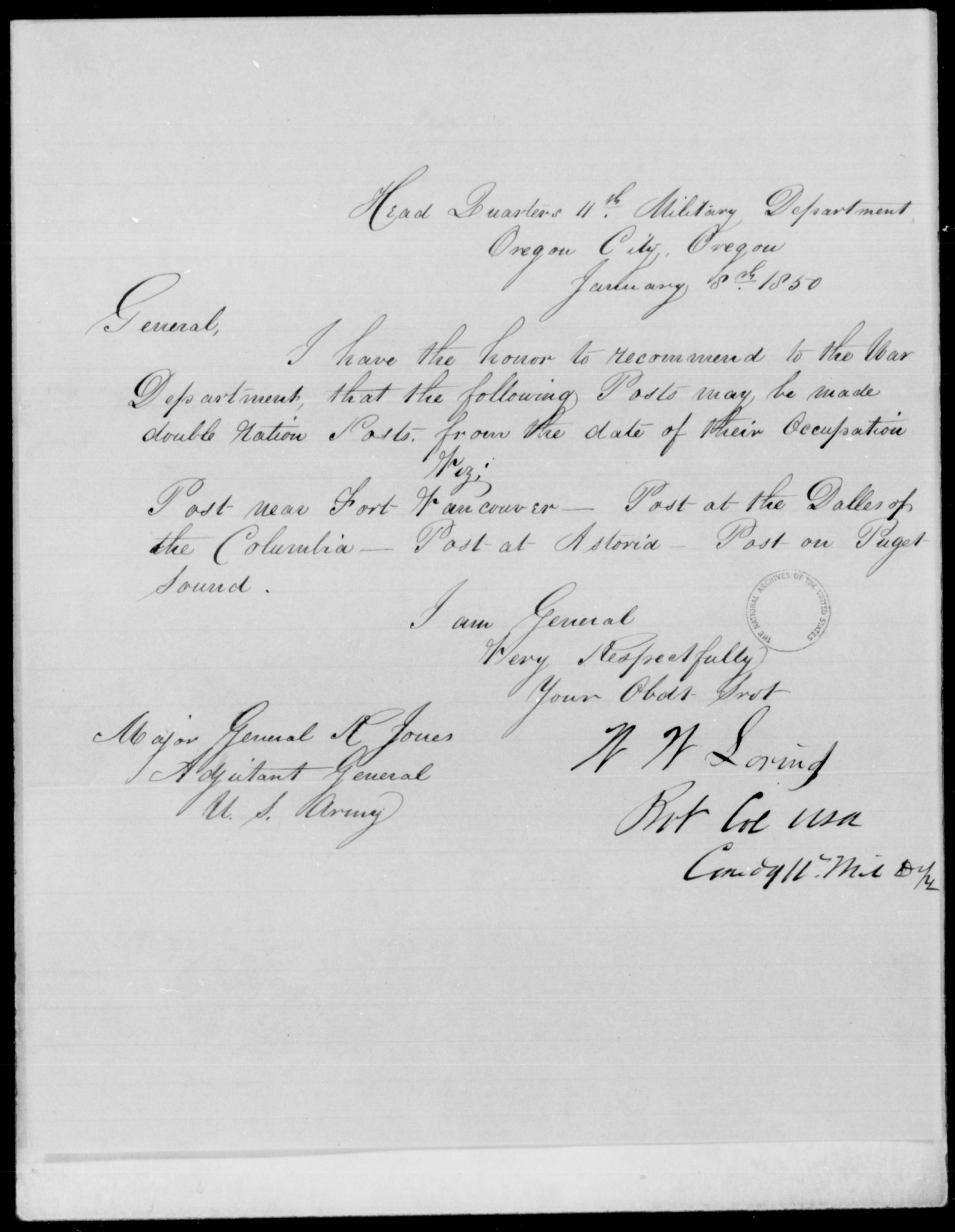 On January 8, 1850, Bvt. Col. Loring of the U. S. Army's Mounted ...