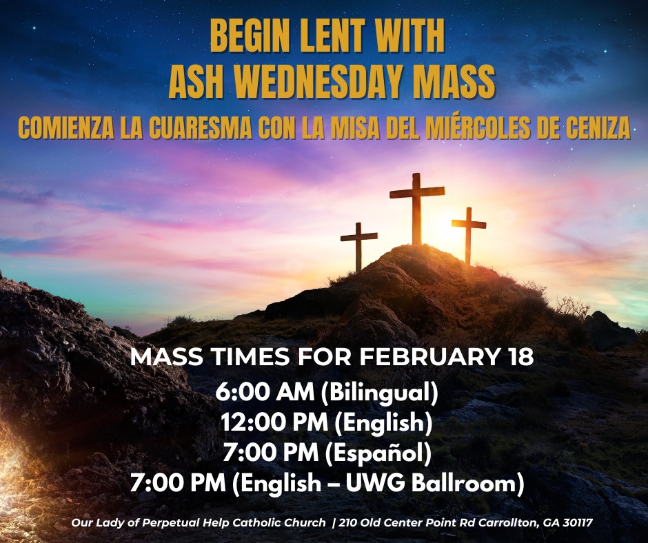 Our - Ash Wednesday is one of those rare moments when time seems to ...