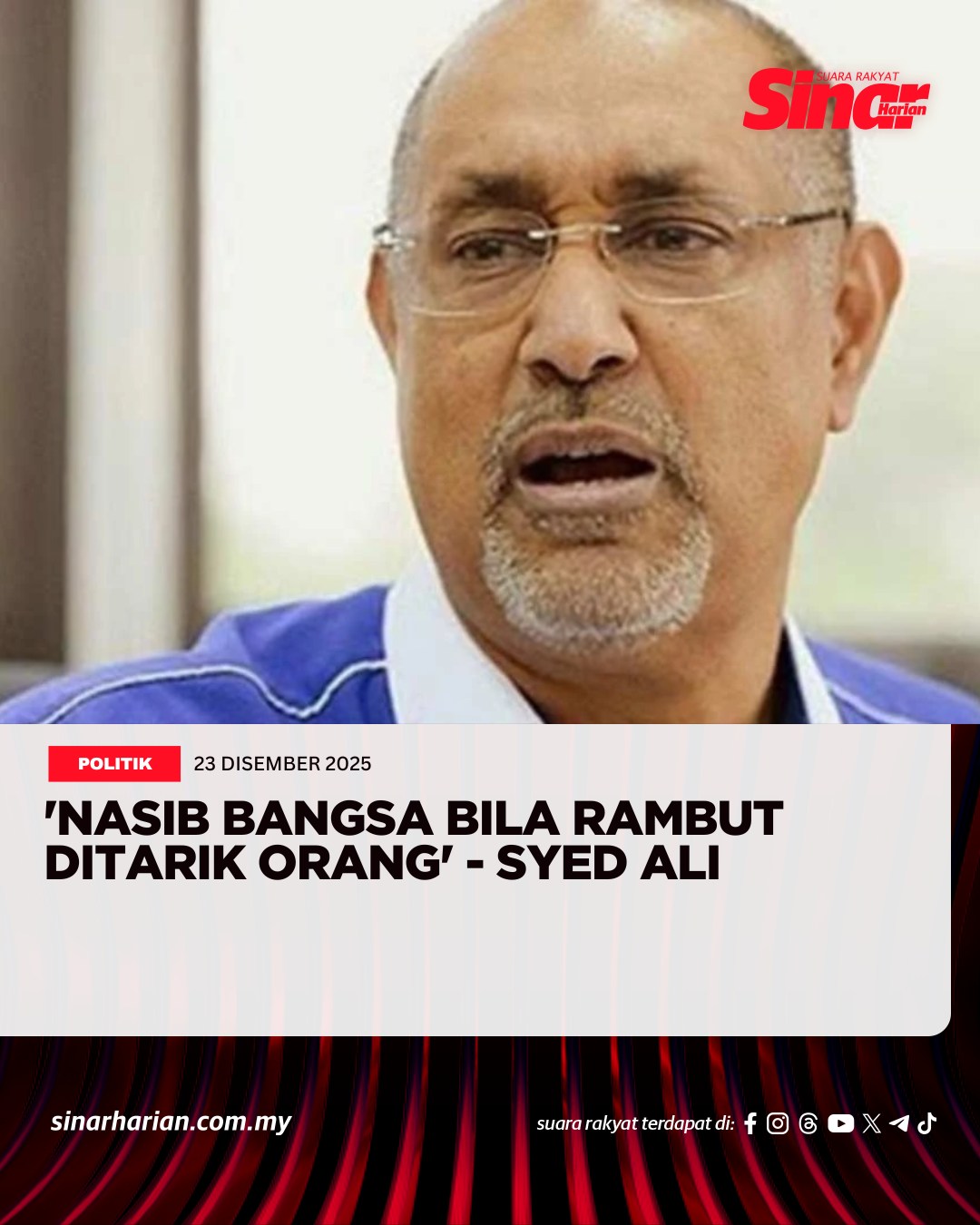 Sinar - Datuk Seri Syed Ali Alhabshee secara sinis menggambarkan ...