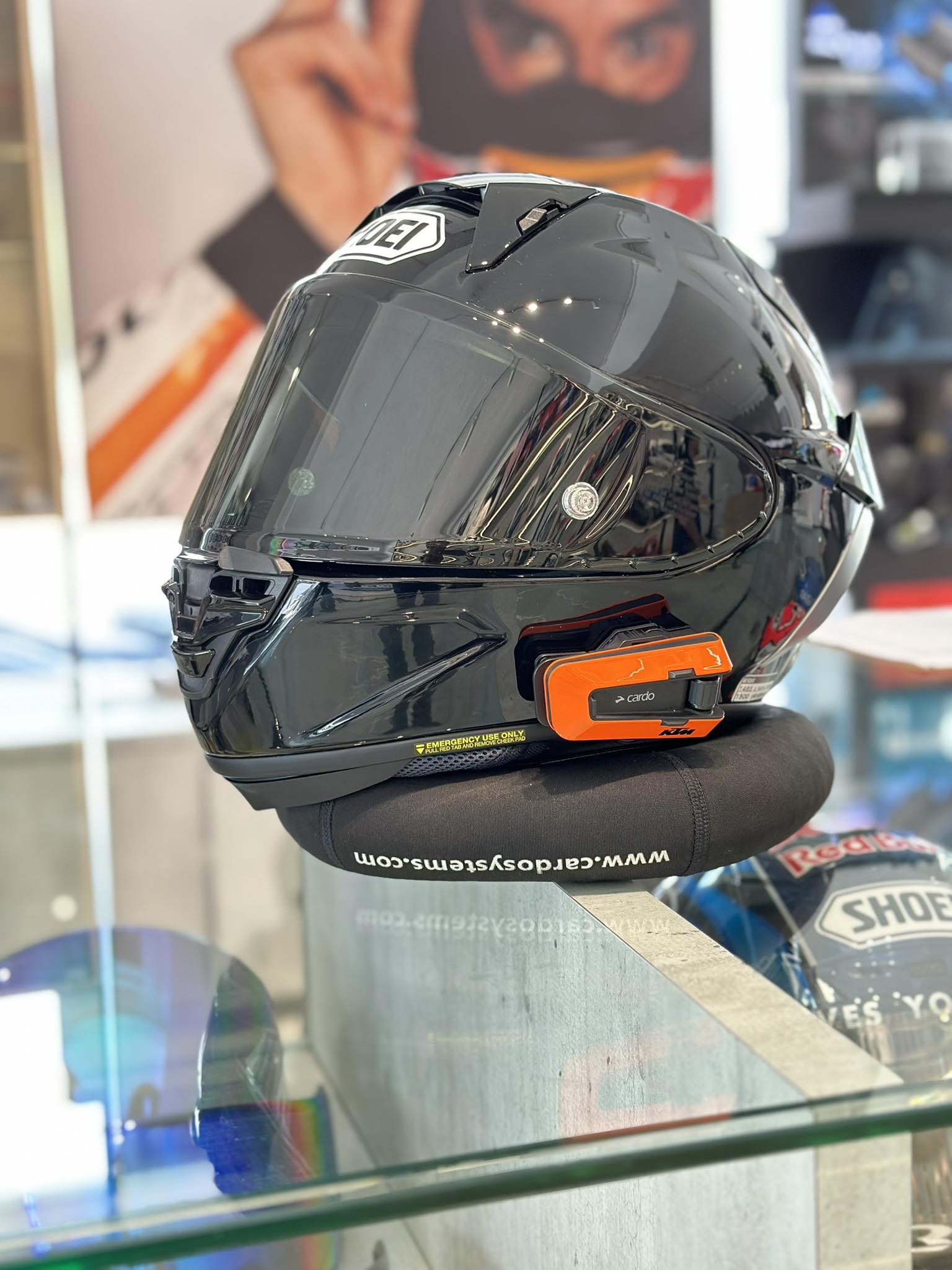 Shoei X-15 Cardo KTM series #shoei #Cardo #CardoFam