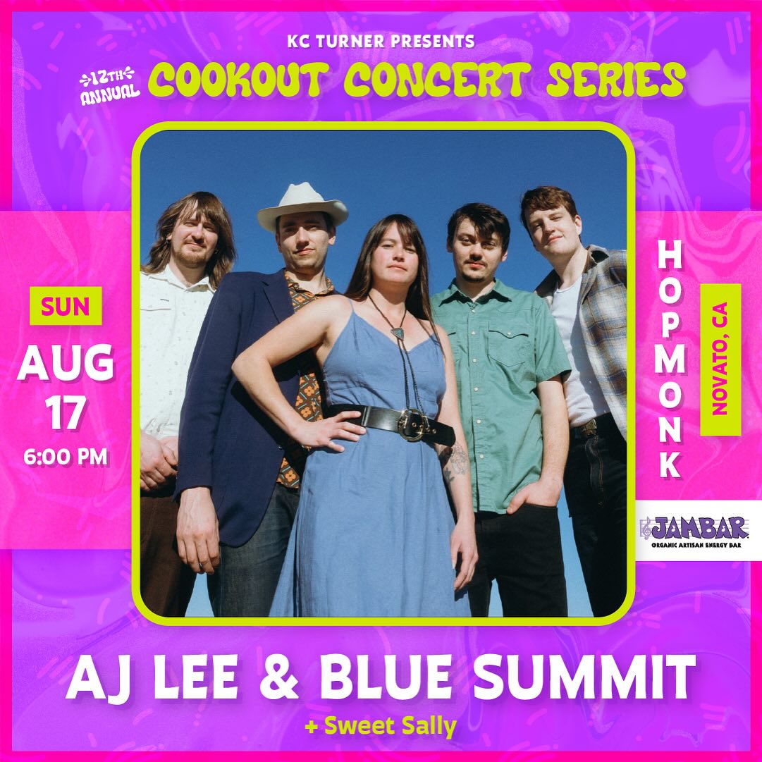 August 17th, 2025 📆 AJ Lee & Blue Summit with support from Sweet