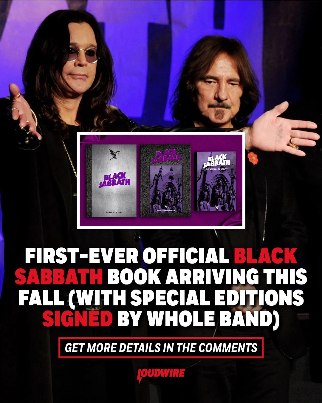 Black Sabbath's first official book arrives with Ozzy Osbourne's