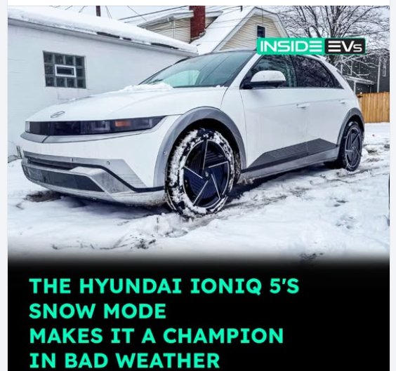Fridays - EV are heavier and have snow modes for winter driving Via ...