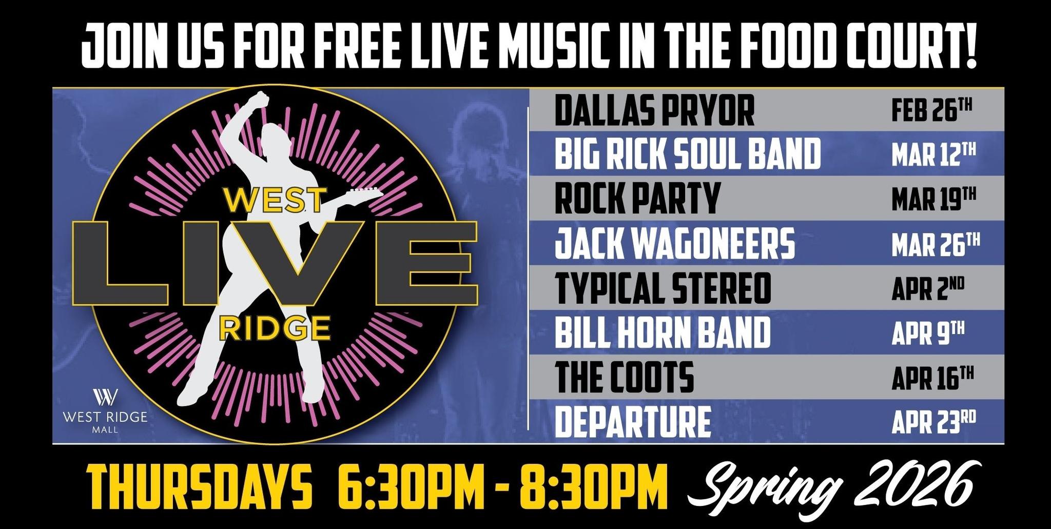 WEST RIDGE LIVE — SPRING 2026