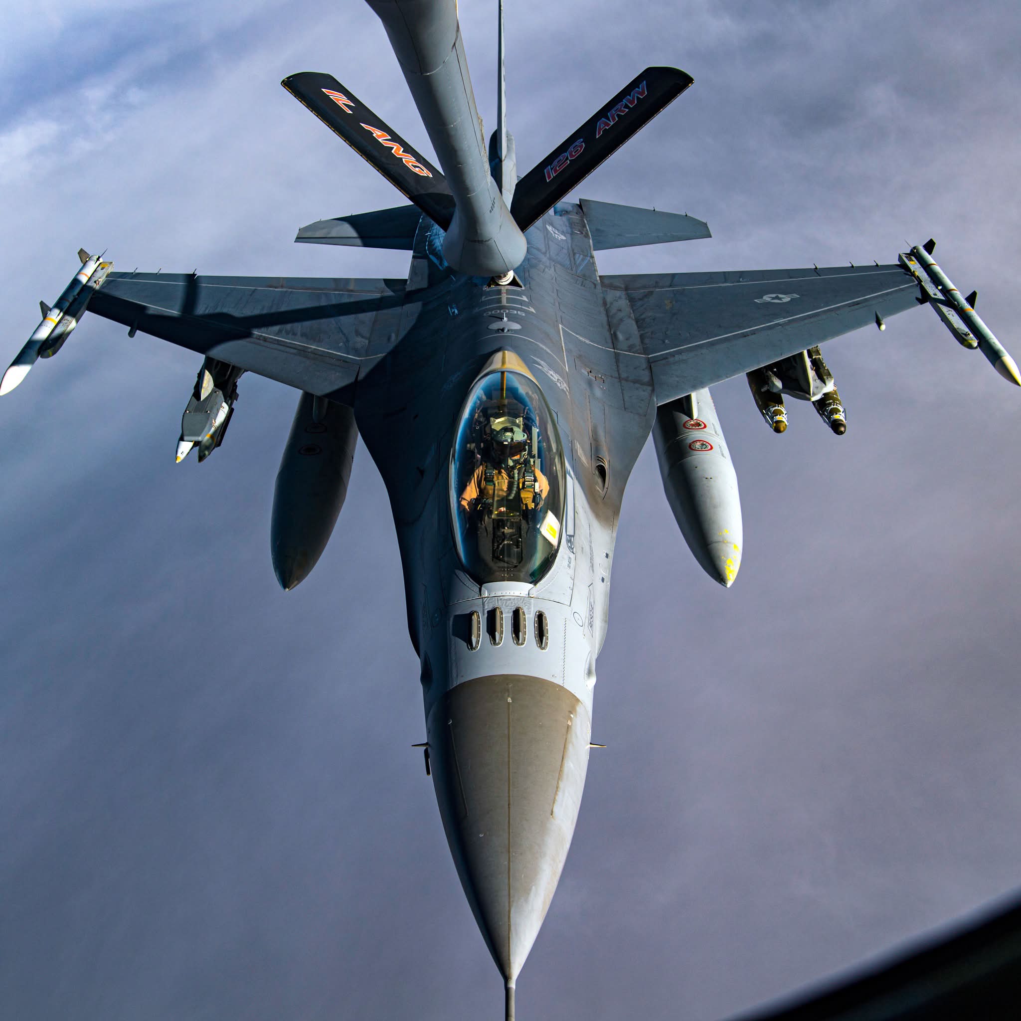A U.S. Air Force F-16 Fighting Falcon from the 79th Fighter